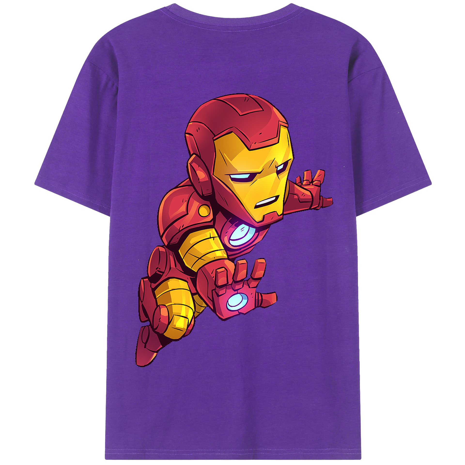 （画像用） アベンジャーズ The Avengers 綿100％半袖Tシャツ（背面プリント）