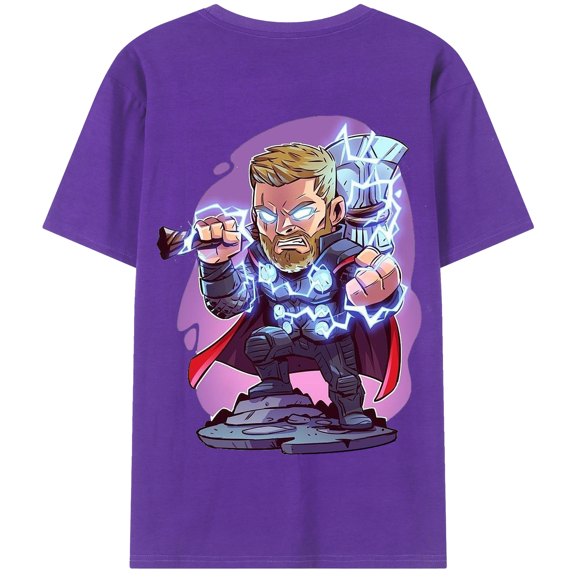 （画像用） アベンジャーズ The Avengers 綿100％半袖Tシャツ（背面プリント）