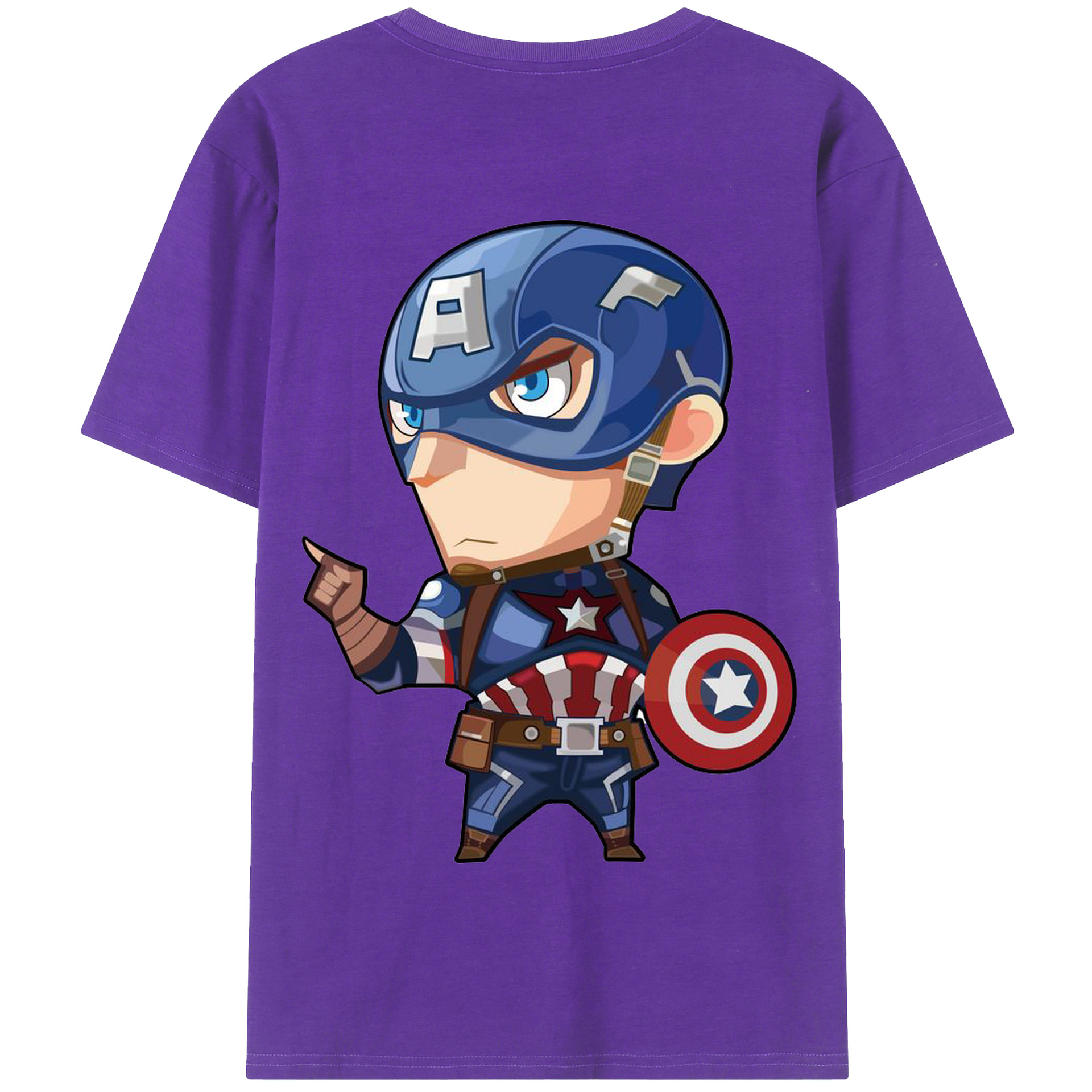 （画像用） アベンジャーズ The Avengers 綿100％半袖Tシャツ（背面プリント）