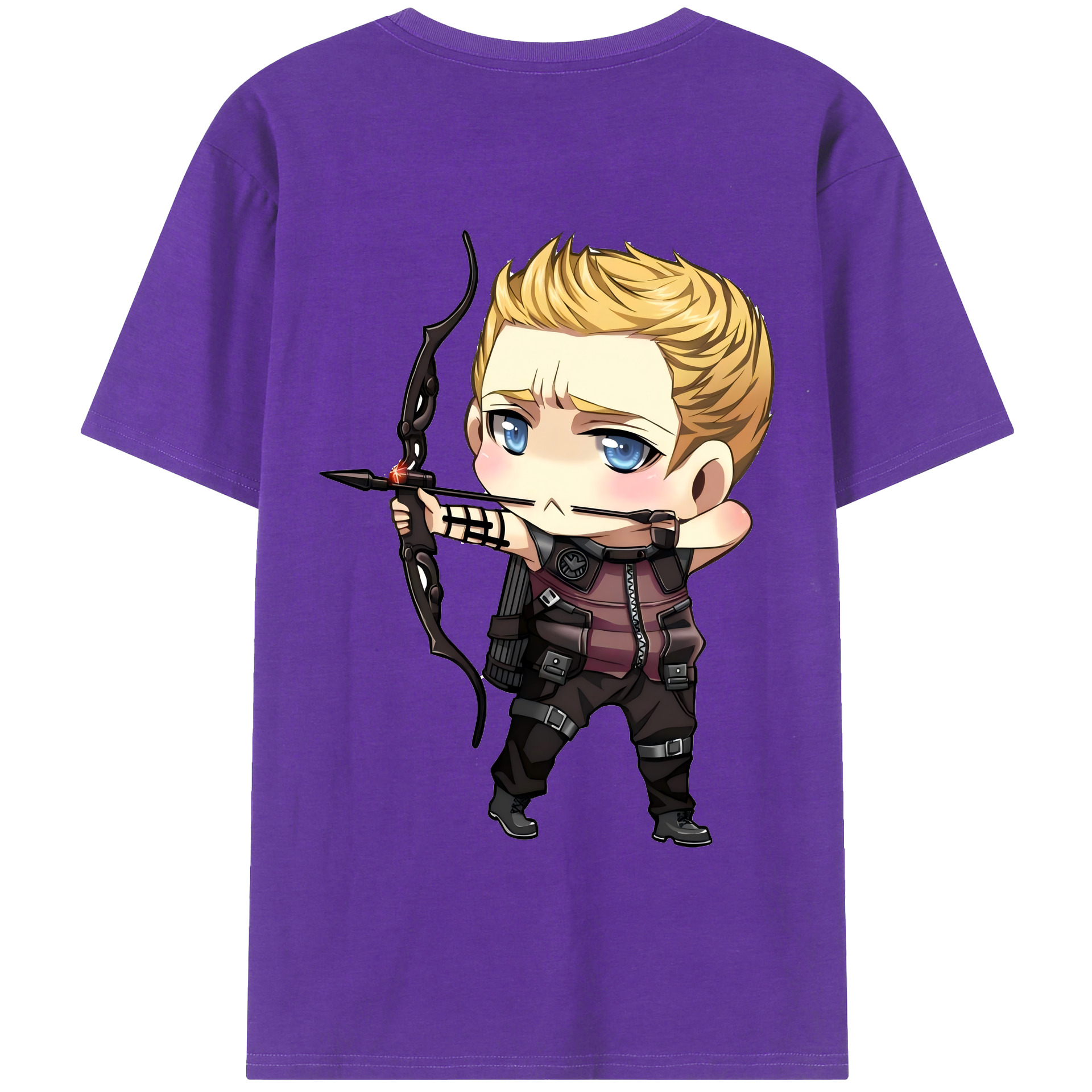 （画像用） アベンジャーズ The Avengers 綿100％半袖Tシャツ（背面プリント）