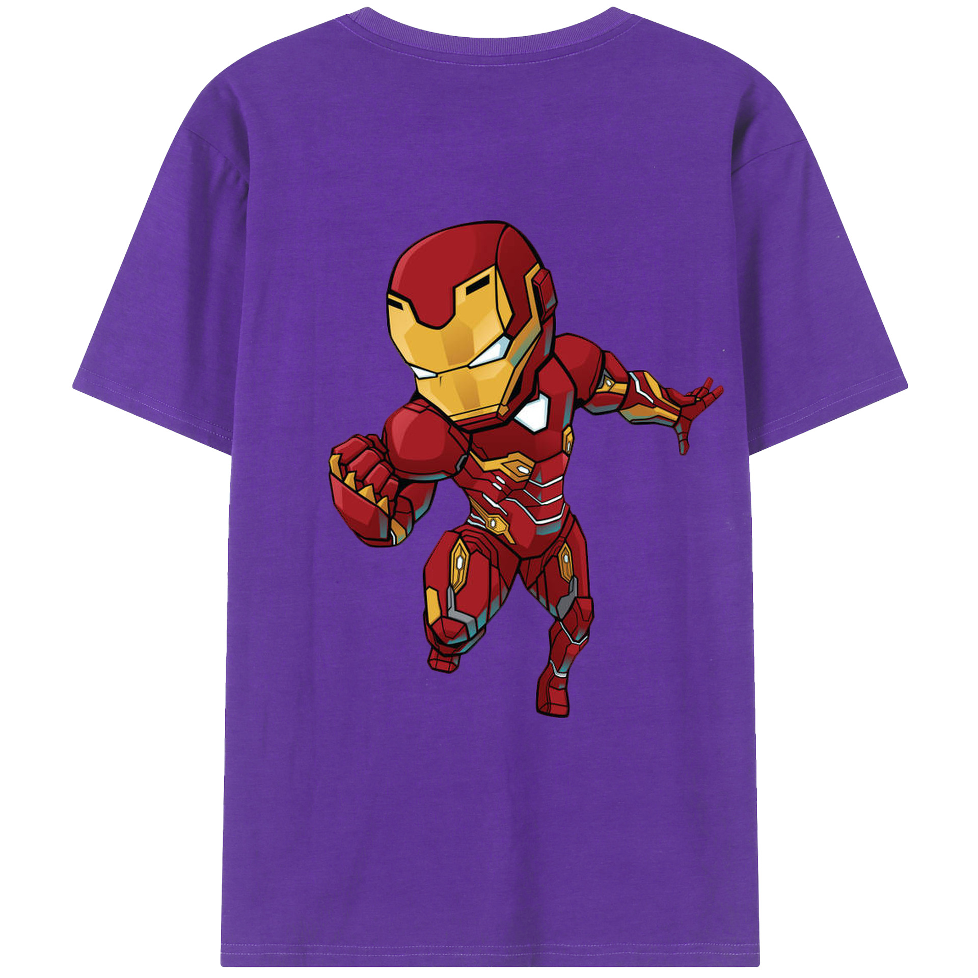 （画像用） アベンジャーズ The Avengers 綿100％半袖Tシャツ（背面プリント）