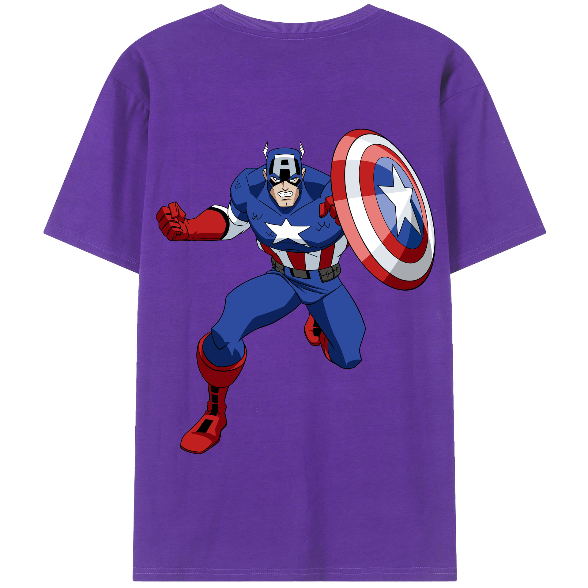 （画像用） アベンジャーズ The Avengers 綿100％半袖Tシャツ（背面プリント）