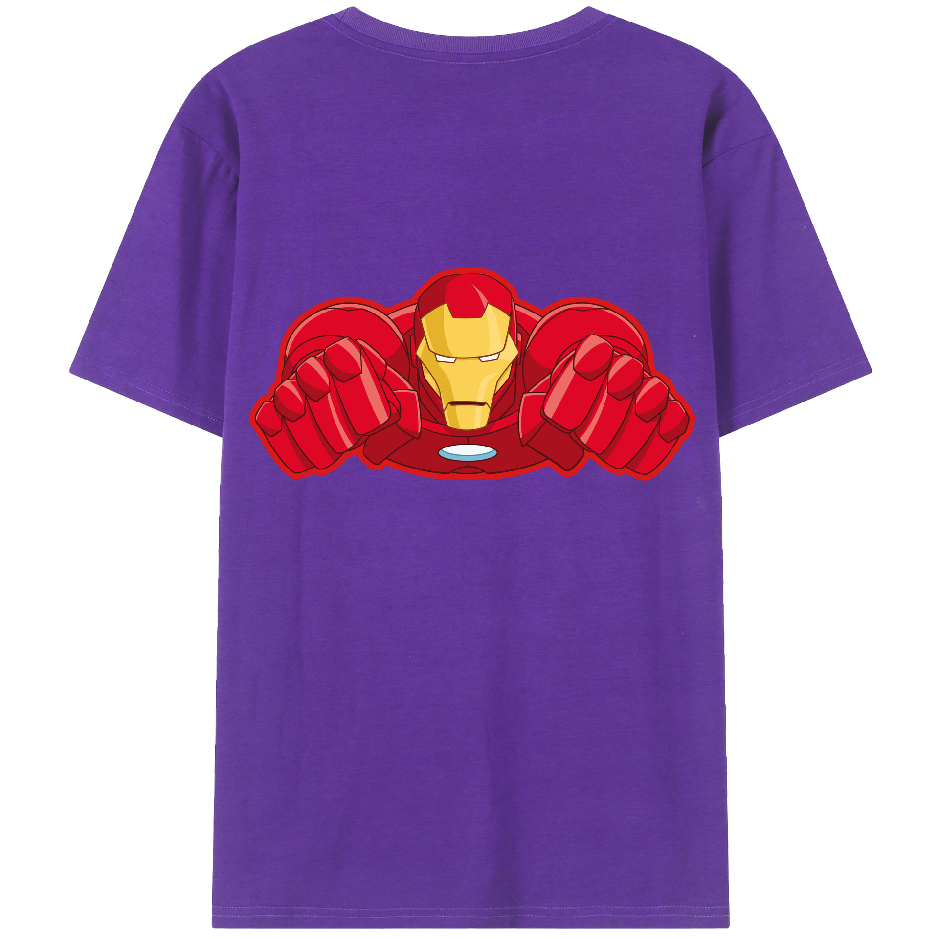 （画像用） アベンジャーズ The Avengers 綿100％半袖Tシャツ（背面プリント）