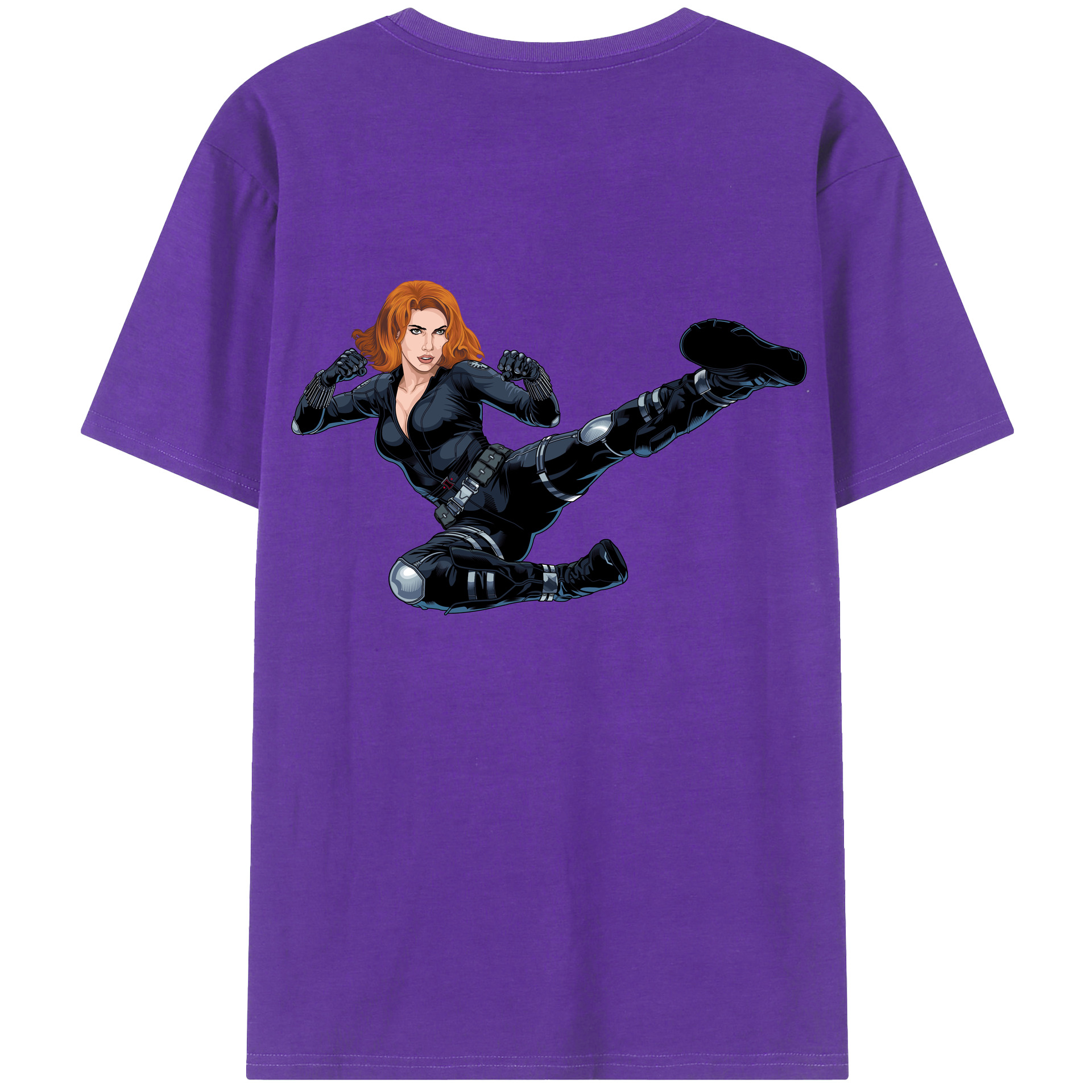 （画像用） アベンジャーズ The Avengers 綿100％半袖Tシャツ（背面プリント）