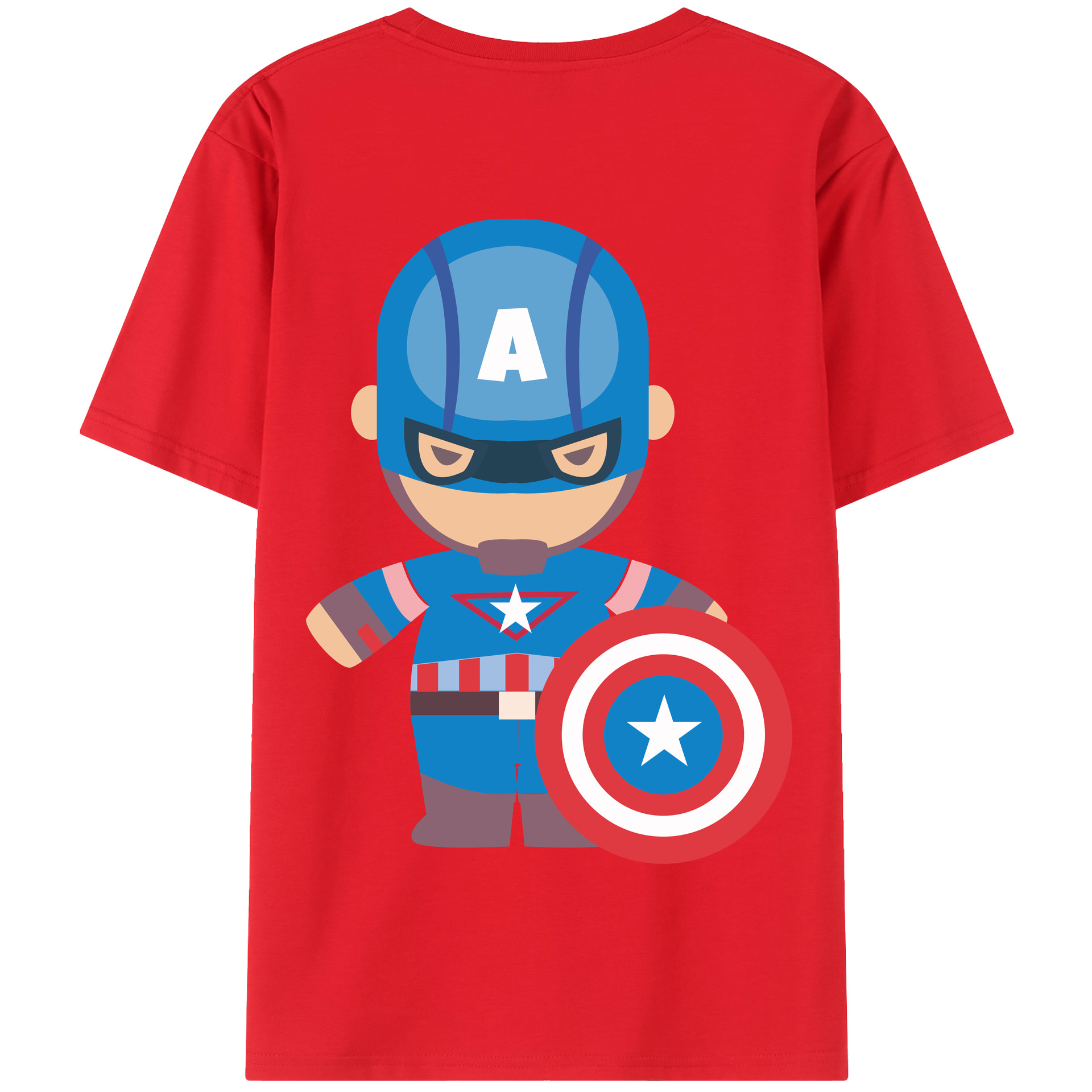 （画像用） アベンジャーズ The Avengers 綿100％半袖Tシャツ（背面プリント）