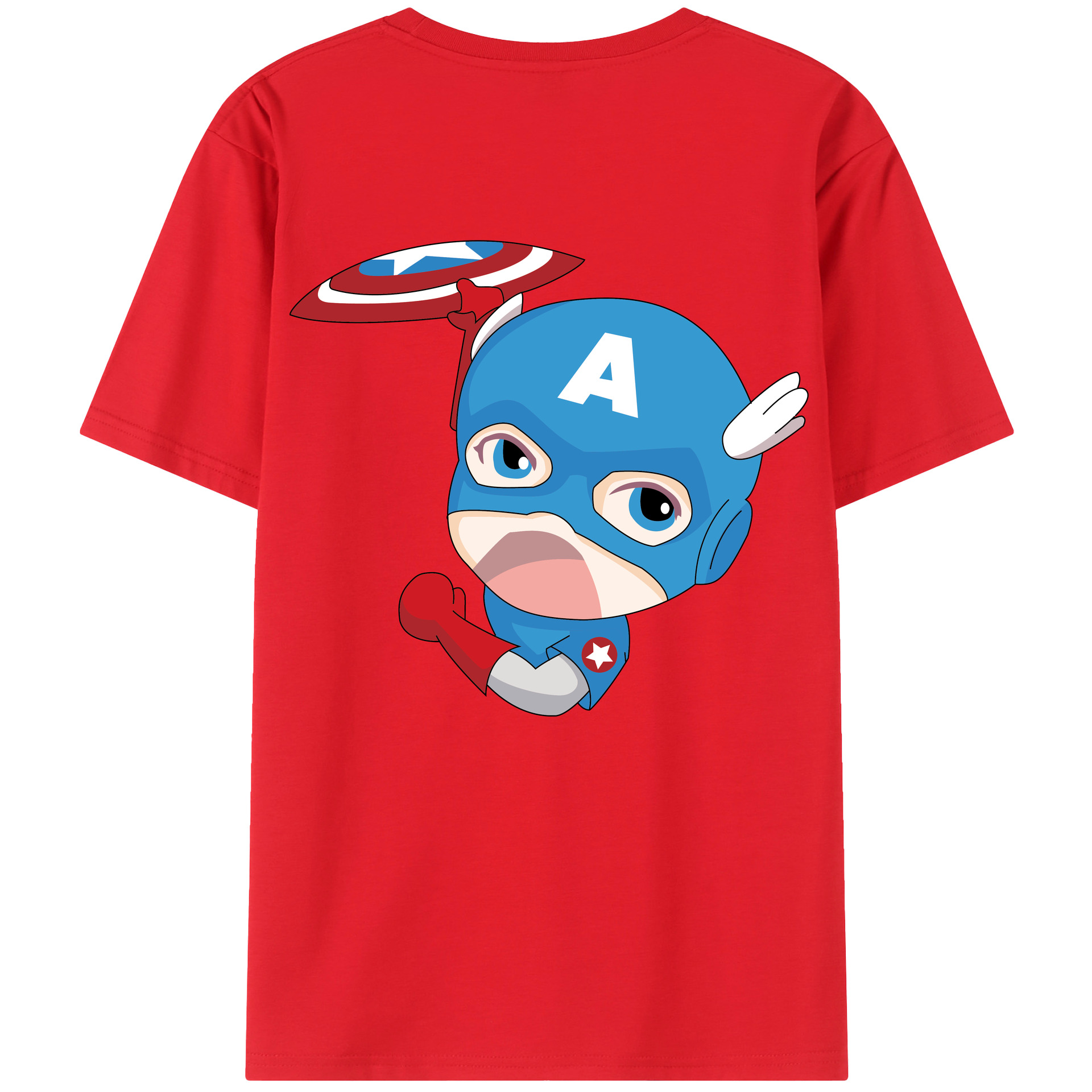 （画像用） アベンジャーズ The Avengers 綿100％半袖Tシャツ（背面プリント）