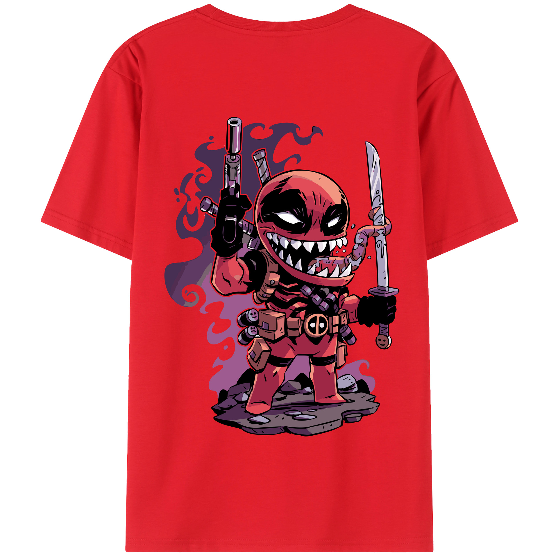（画像用） アベンジャーズ The Avengers 綿100％半袖Tシャツ（背面プリント）