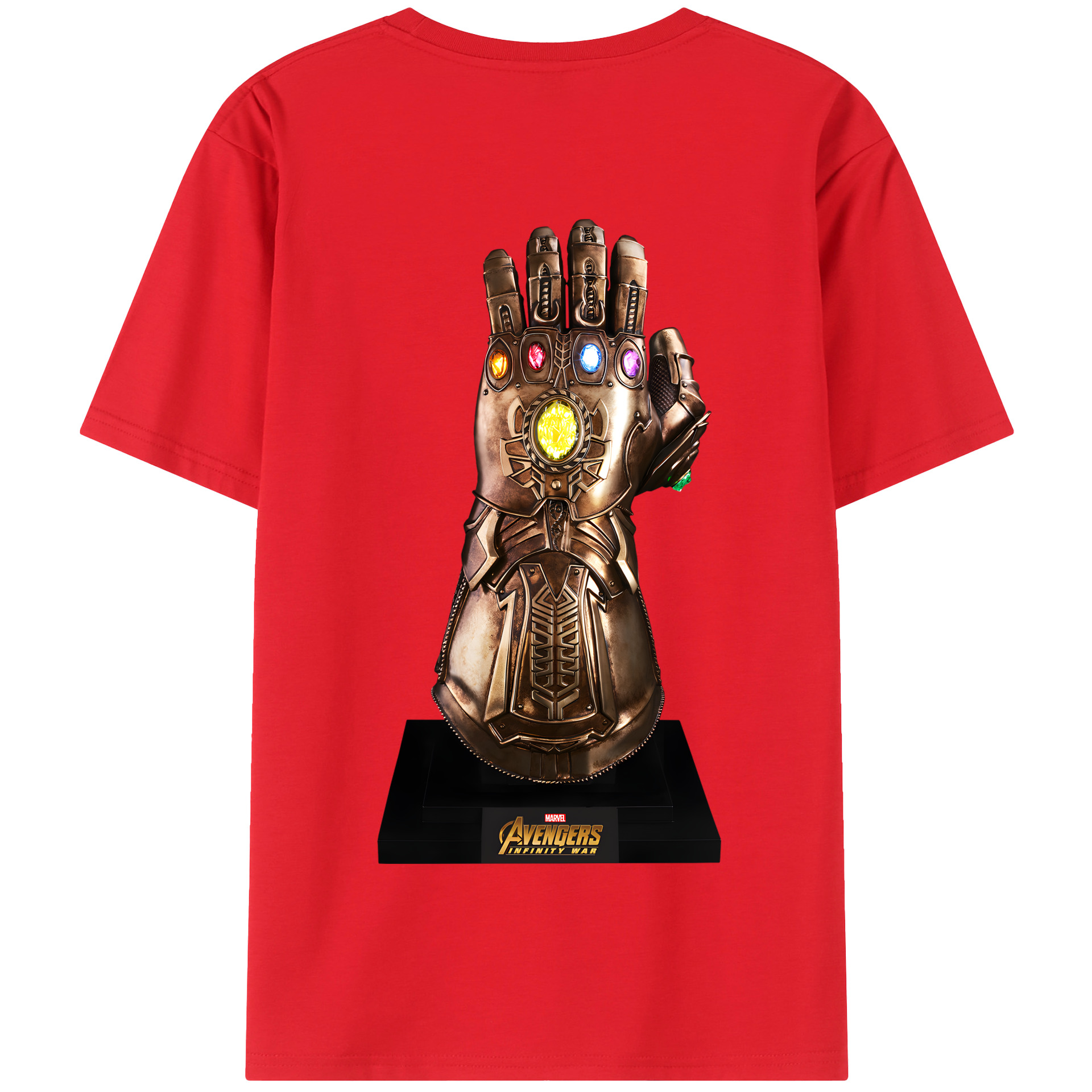 （画像用） アベンジャーズ The Avengers 綿100％半袖Tシャツ（背面プリント）