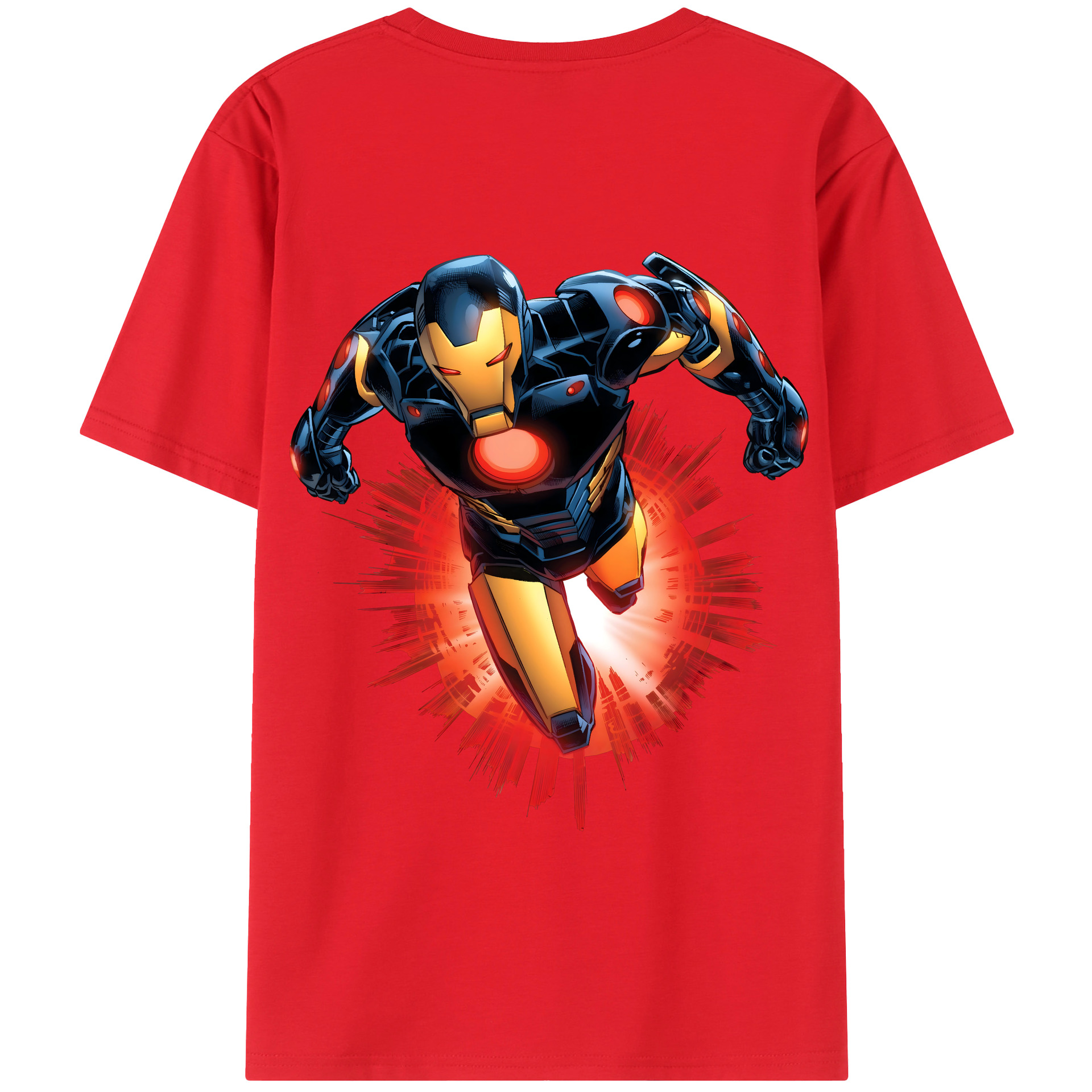 （画像用） アベンジャーズ The Avengers 綿100％半袖Tシャツ（背面プリント）