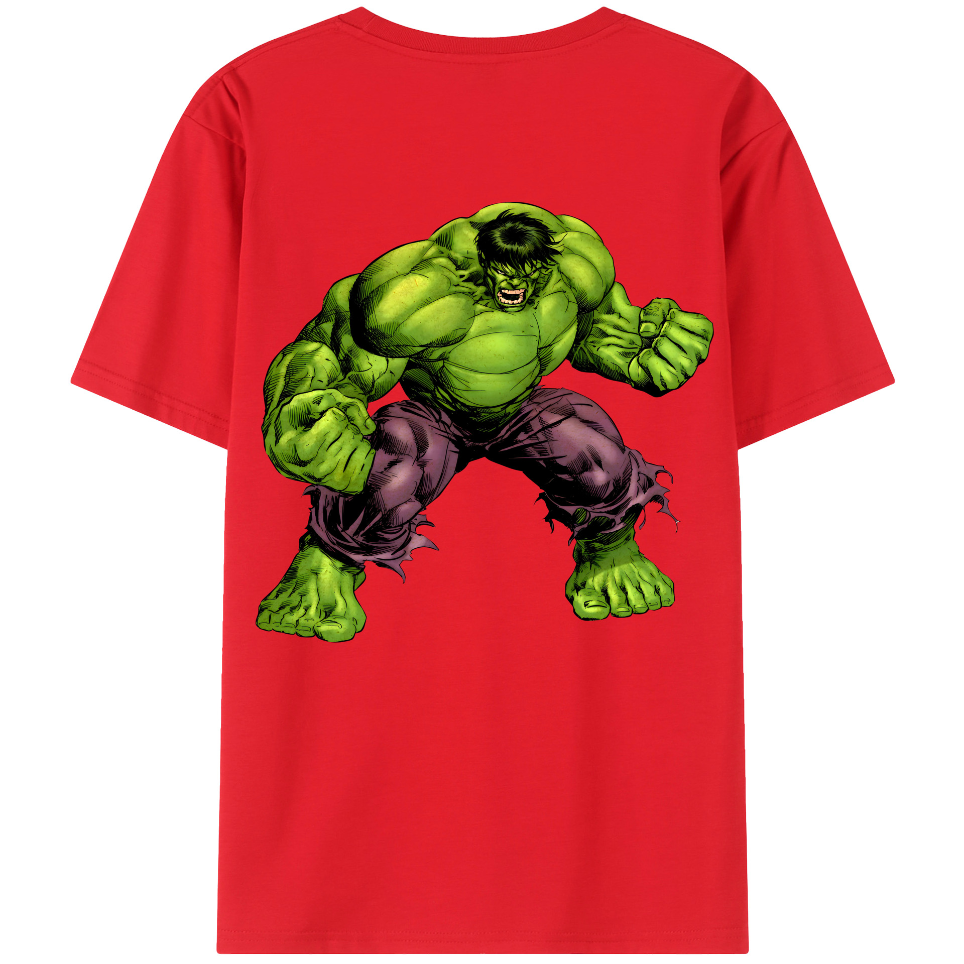 （画像用） アベンジャーズ The Avengers 綿100％半袖Tシャツ（背面プリント）