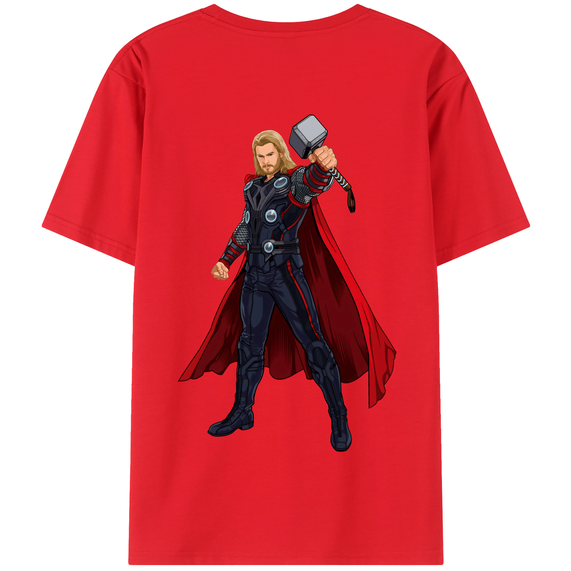 （画像用） アベンジャーズ The Avengers 綿100％半袖Tシャツ（背面プリント）