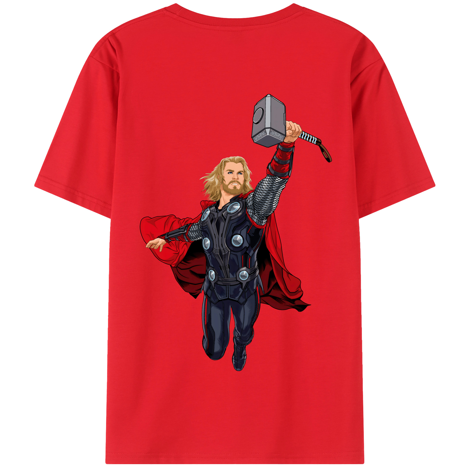 （画像用） アベンジャーズ The Avengers 綿100％半袖Tシャツ（背面プリント）
