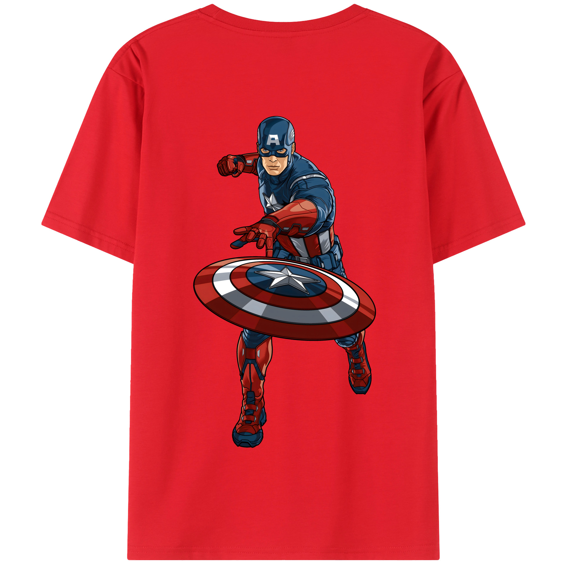 （画像用） アベンジャーズ The Avengers 綿100％半袖Tシャツ（背面プリント）