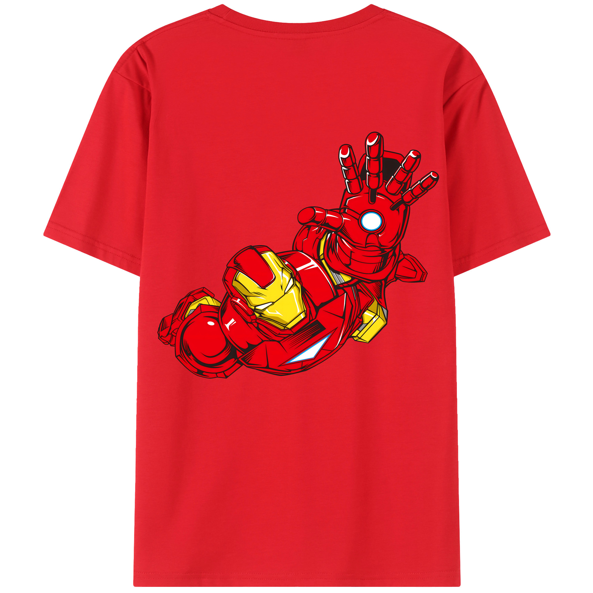 （画像用） アベンジャーズ The Avengers 綿100％半袖Tシャツ（背面プリント）