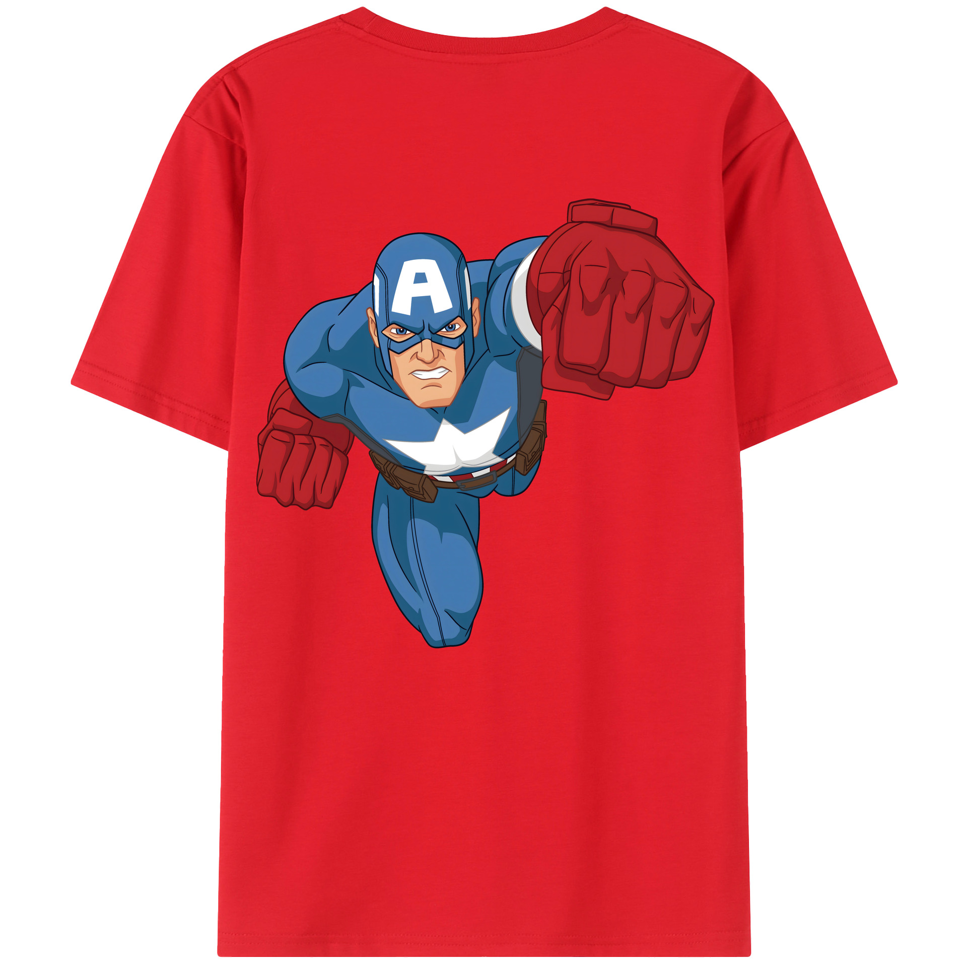 （画像用） アベンジャーズ The Avengers 綿100％半袖Tシャツ（背面プリント）