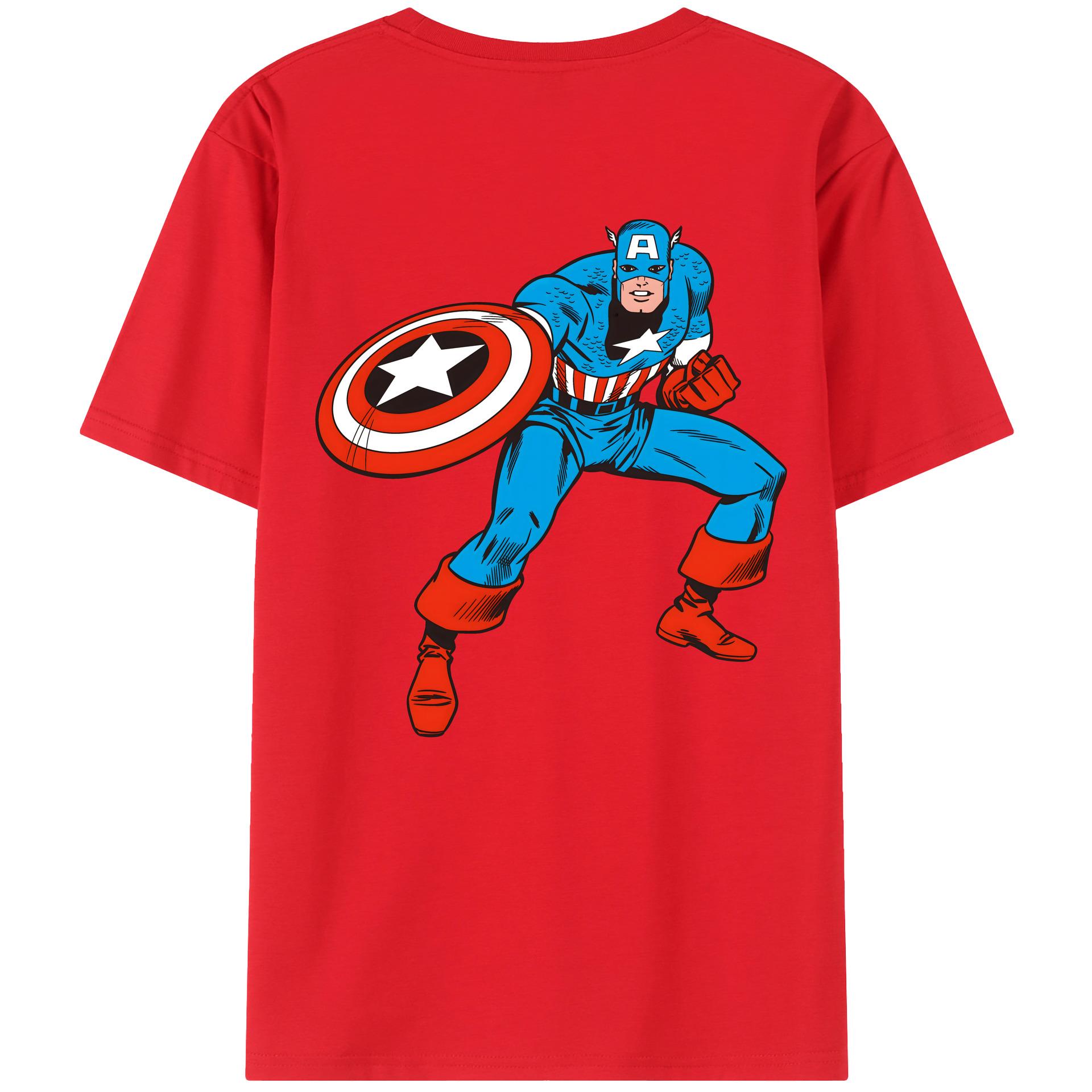 （画像用） アベンジャーズ The Avengers 綿100％半袖Tシャツ（背面プリント）