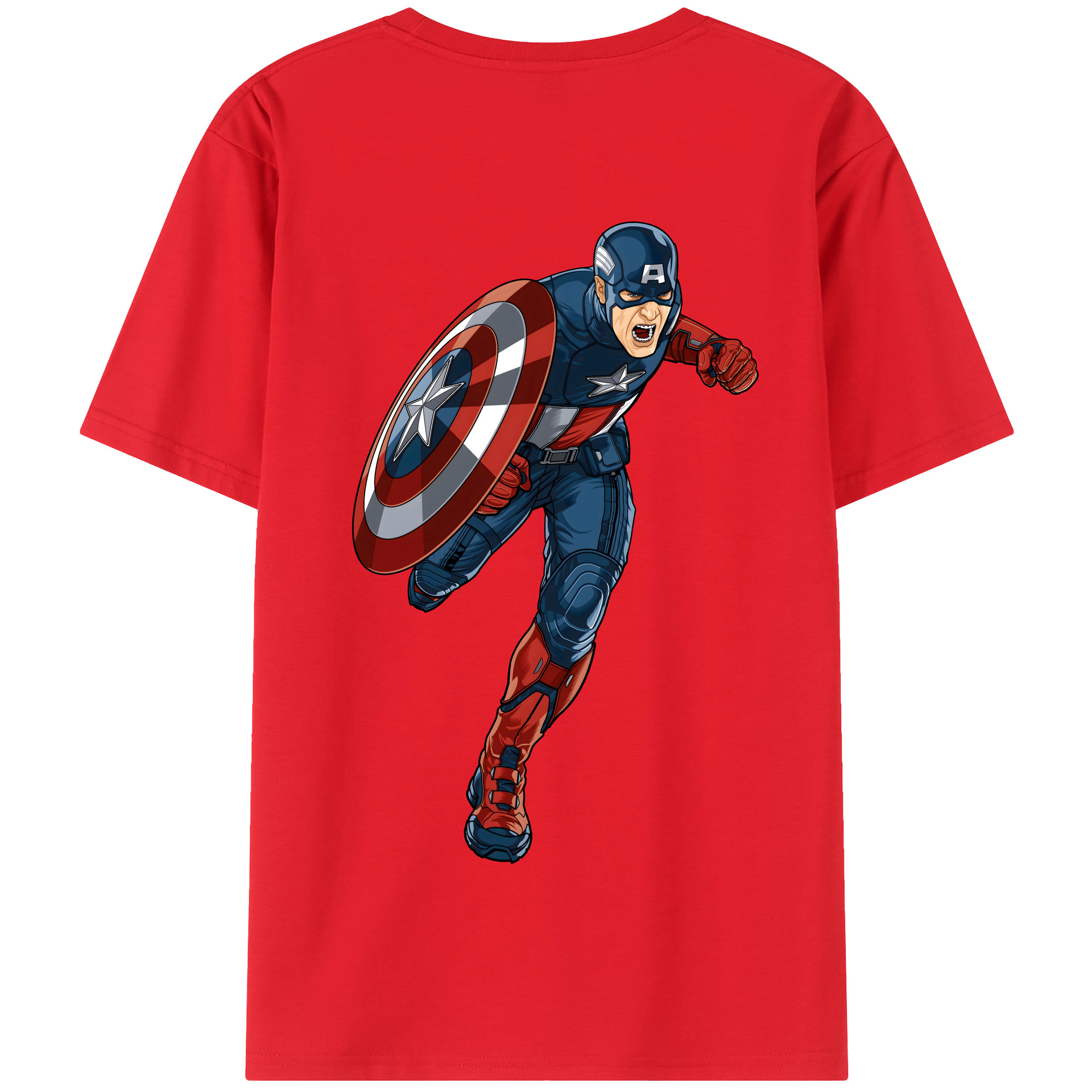 （画像用） アベンジャーズ The Avengers 綿100％半袖Tシャツ（背面プリント）