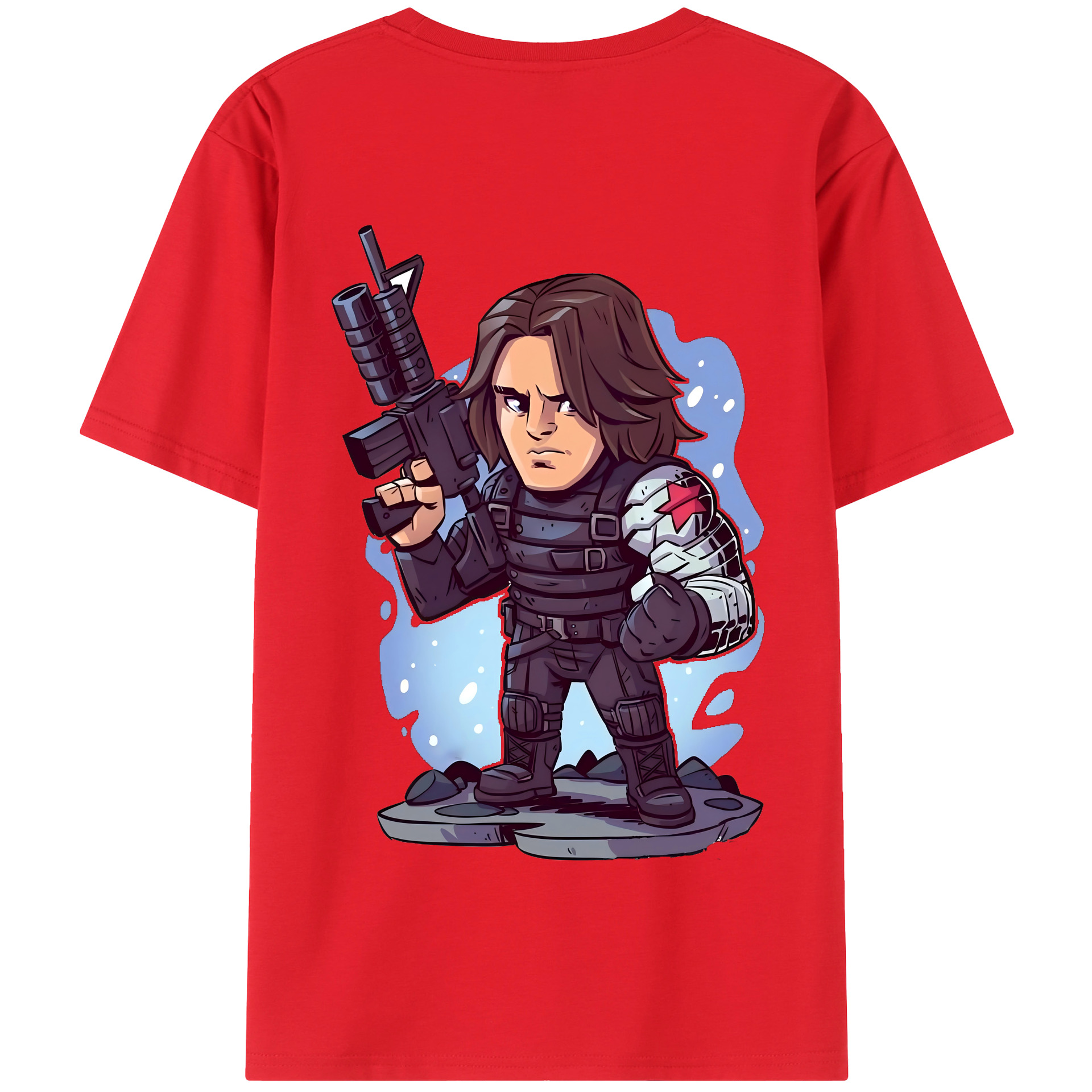 （画像用） アベンジャーズ The Avengers 綿100％半袖Tシャツ（背面プリント）