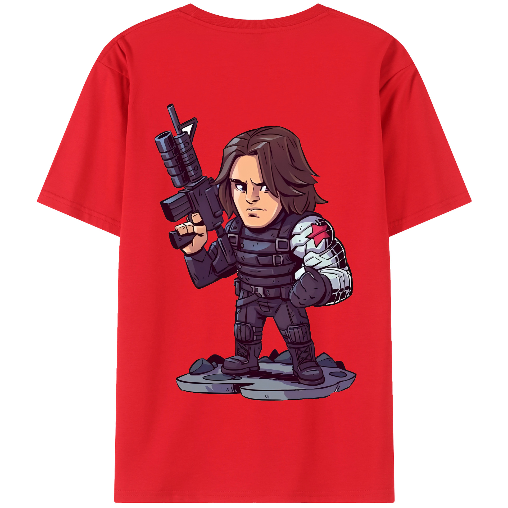 （画像用） アベンジャーズ The Avengers 綿100％半袖Tシャツ（背面プリント）