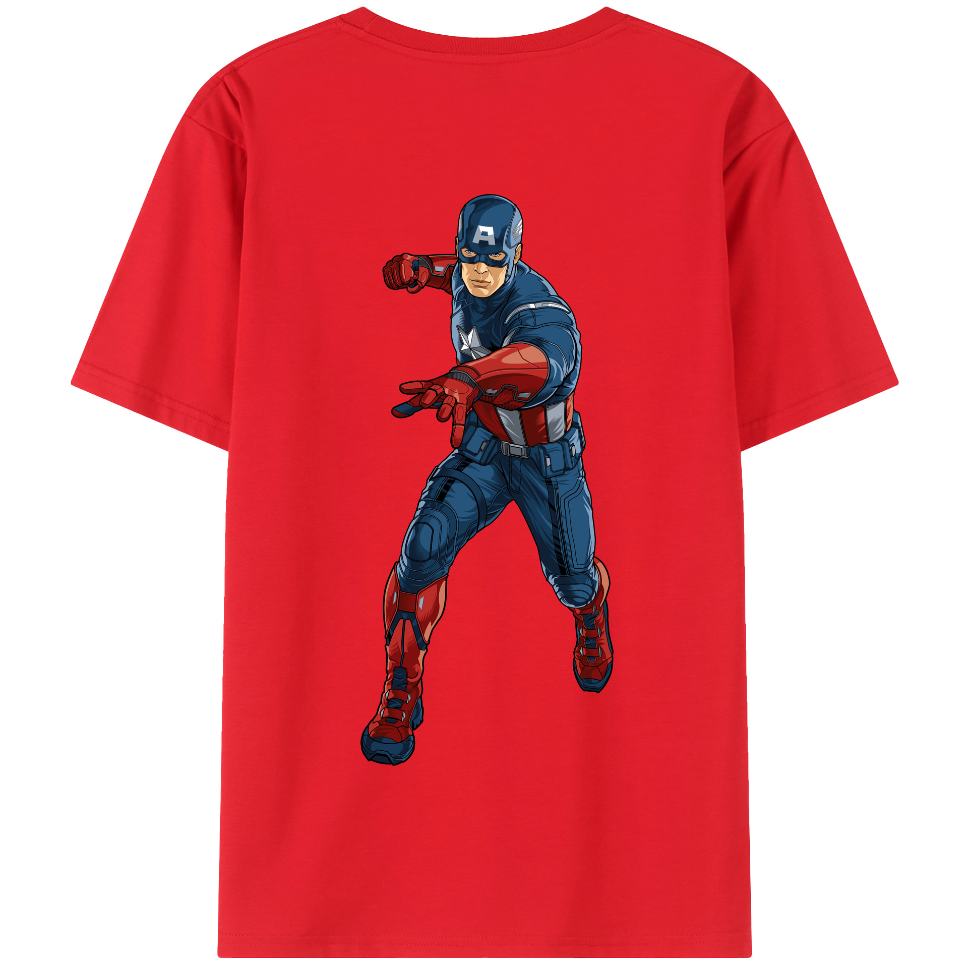 （画像用） アベンジャーズ The Avengers 綿100％半袖Tシャツ（背面プリント）