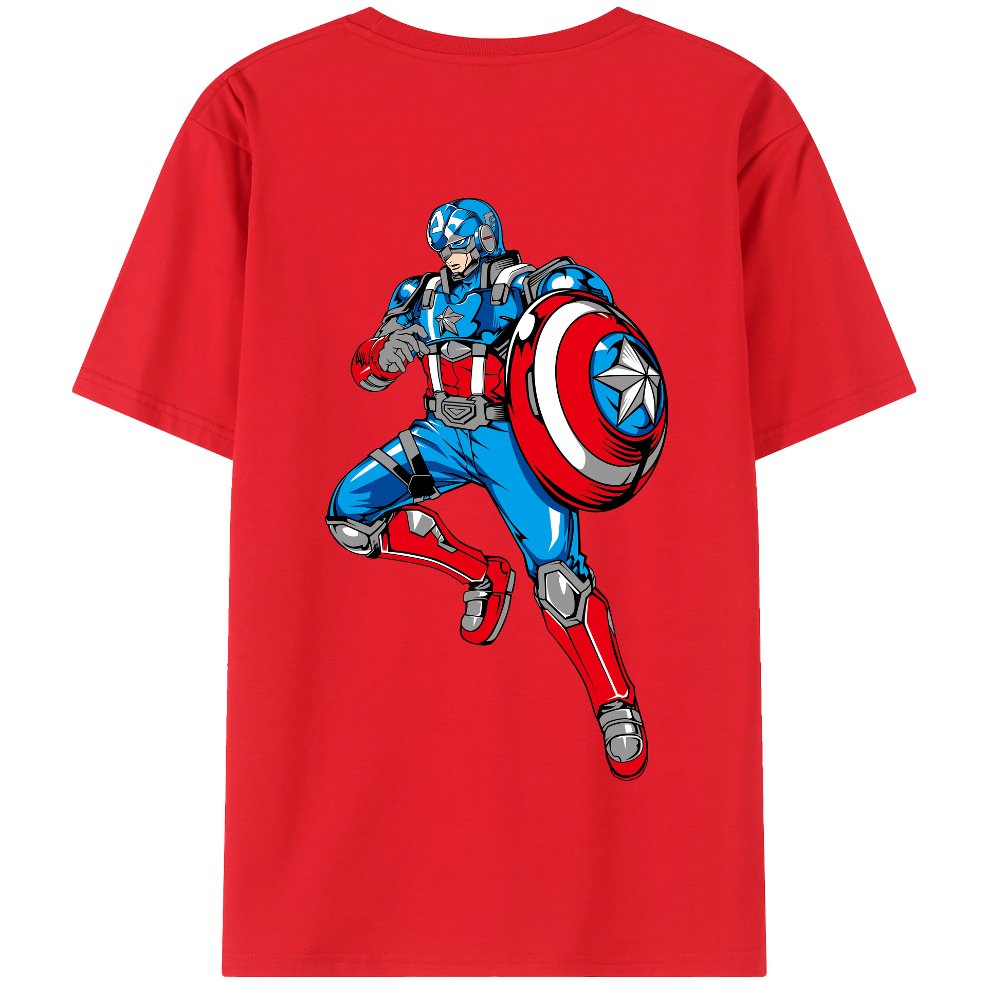 （画像用） アベンジャーズ The Avengers 綿100％半袖Tシャツ（背面プリント）