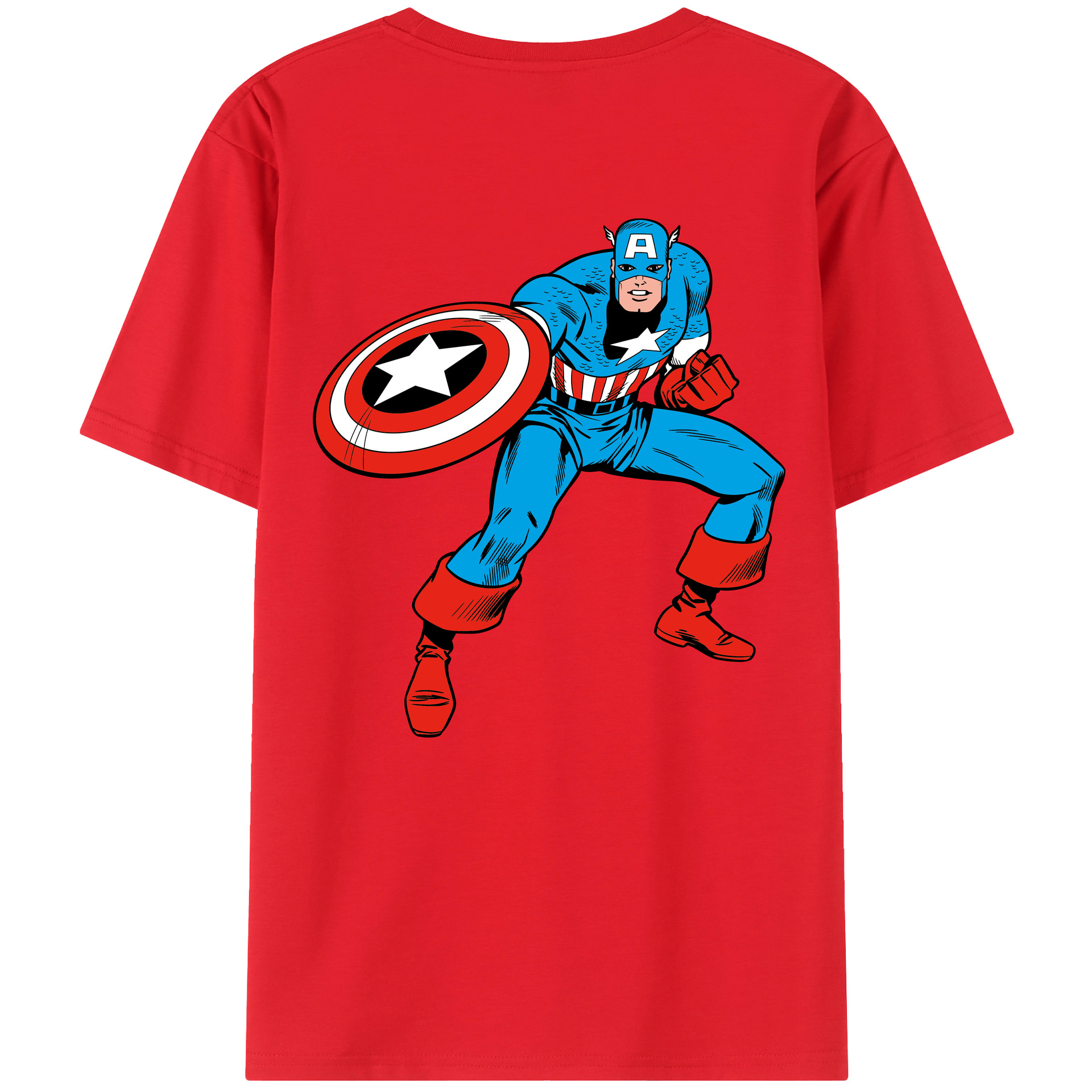（画像用） アベンジャーズ The Avengers 綿100％半袖Tシャツ（背面プリント）