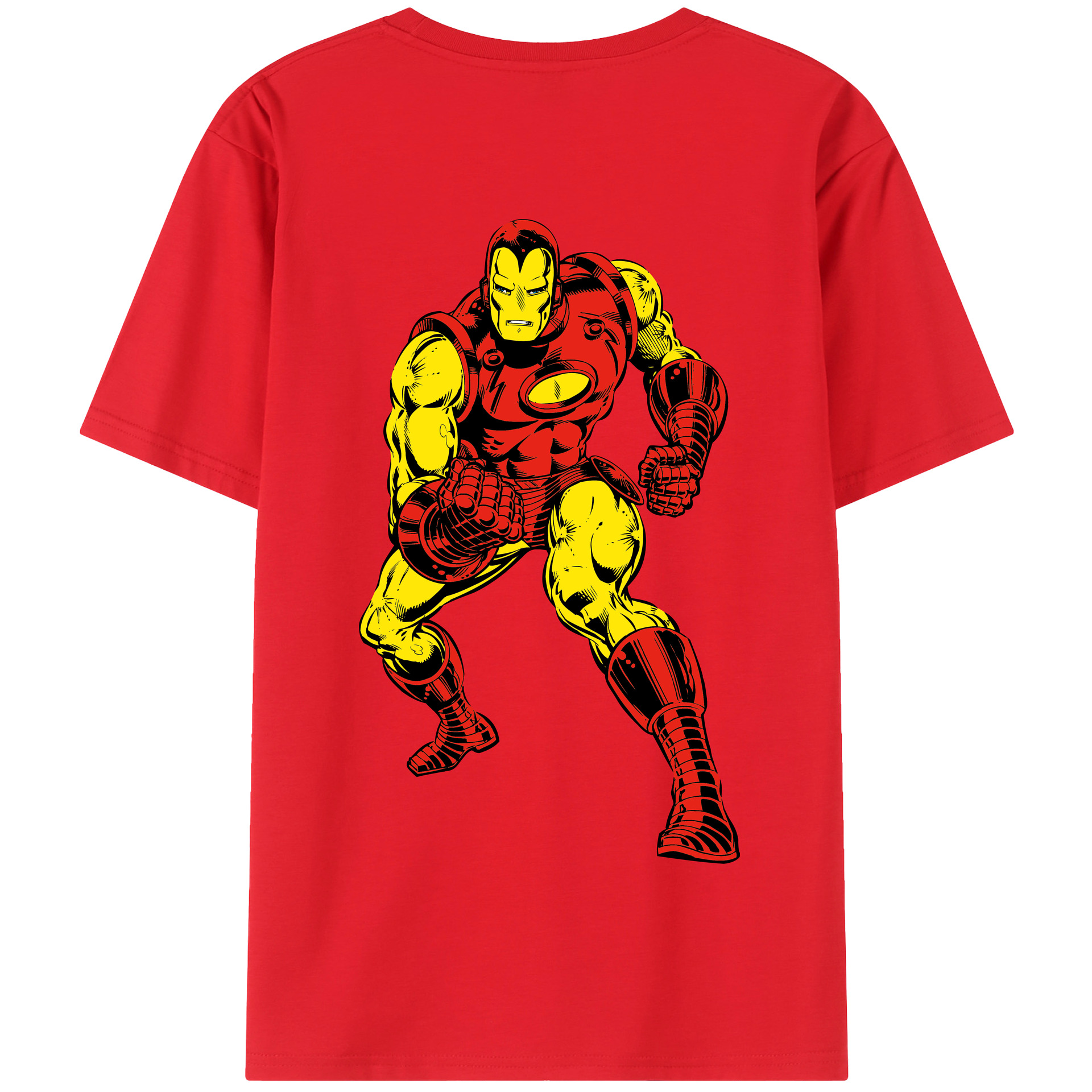 （画像用） アベンジャーズ The Avengers 綿100％半袖Tシャツ（背面プリント）
