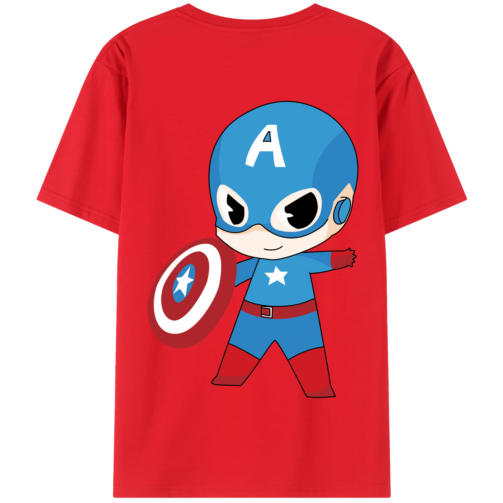 （画像用） アベンジャーズ The Avengers 綿100％半袖Tシャツ（背面プリント）