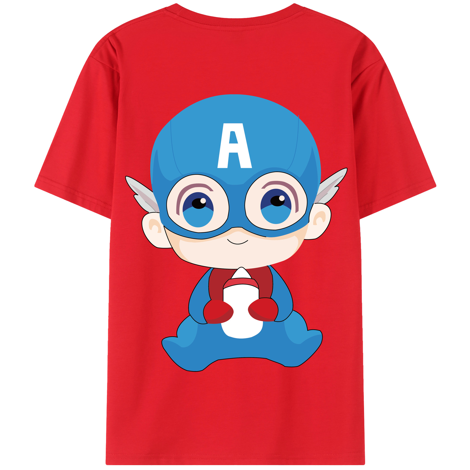 （画像用） アベンジャーズ The Avengers 綿100％半袖Tシャツ（背面プリント）