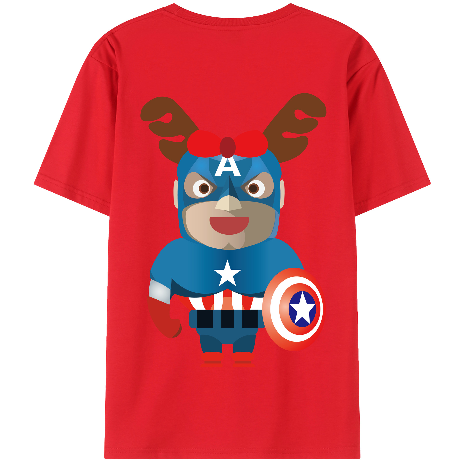 （画像用） アベンジャーズ The Avengers 綿100％半袖Tシャツ（背面プリント）