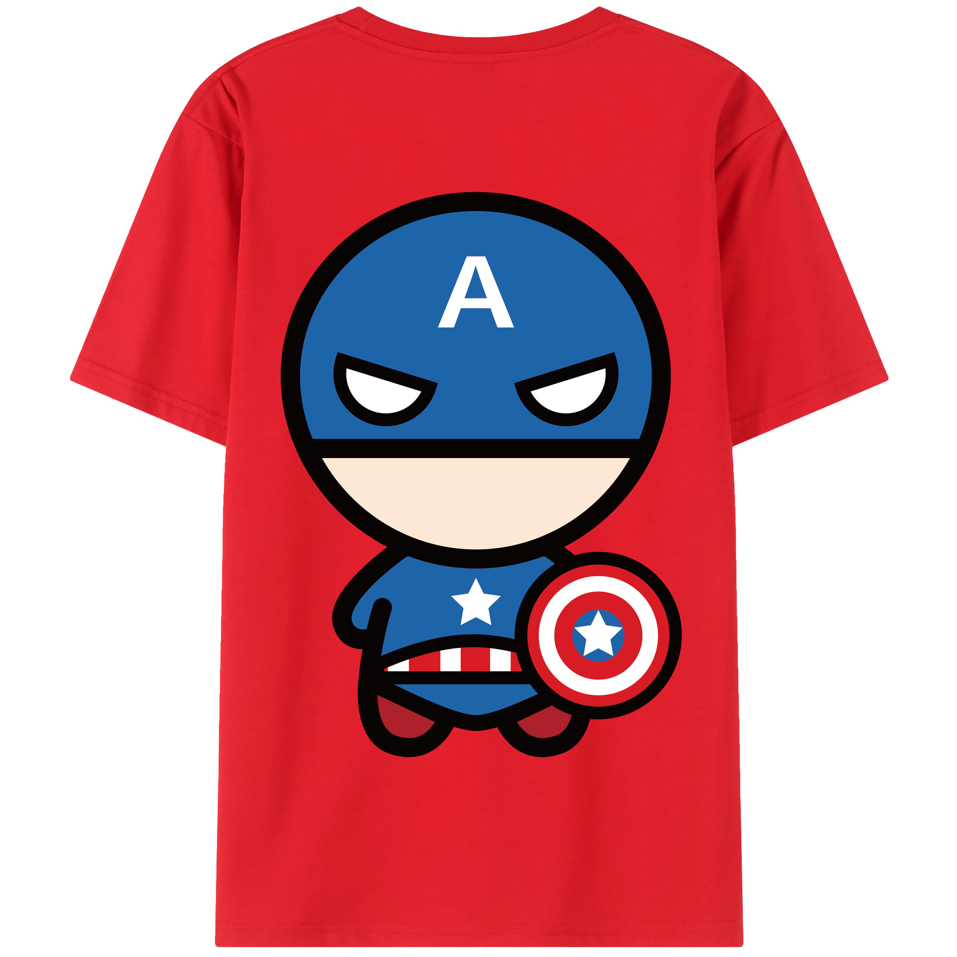 （画像用） アベンジャーズ The Avengers 綿100％半袖Tシャツ（背面プリント）