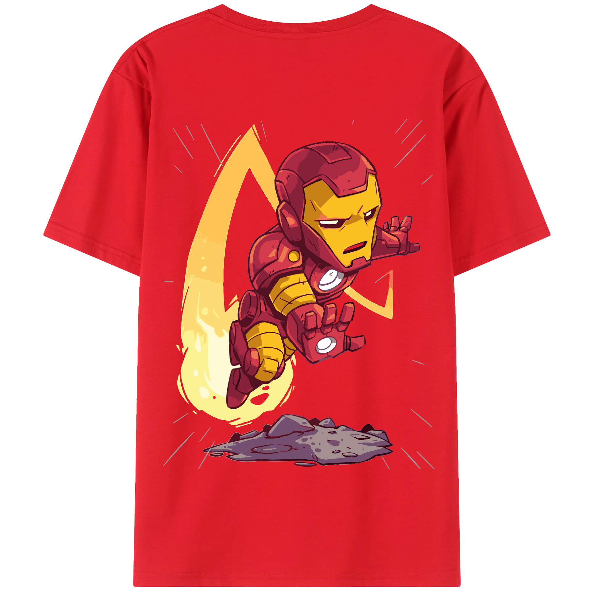 （画像用） アベンジャーズ The Avengers 綿100％半袖Tシャツ（背面プリント）