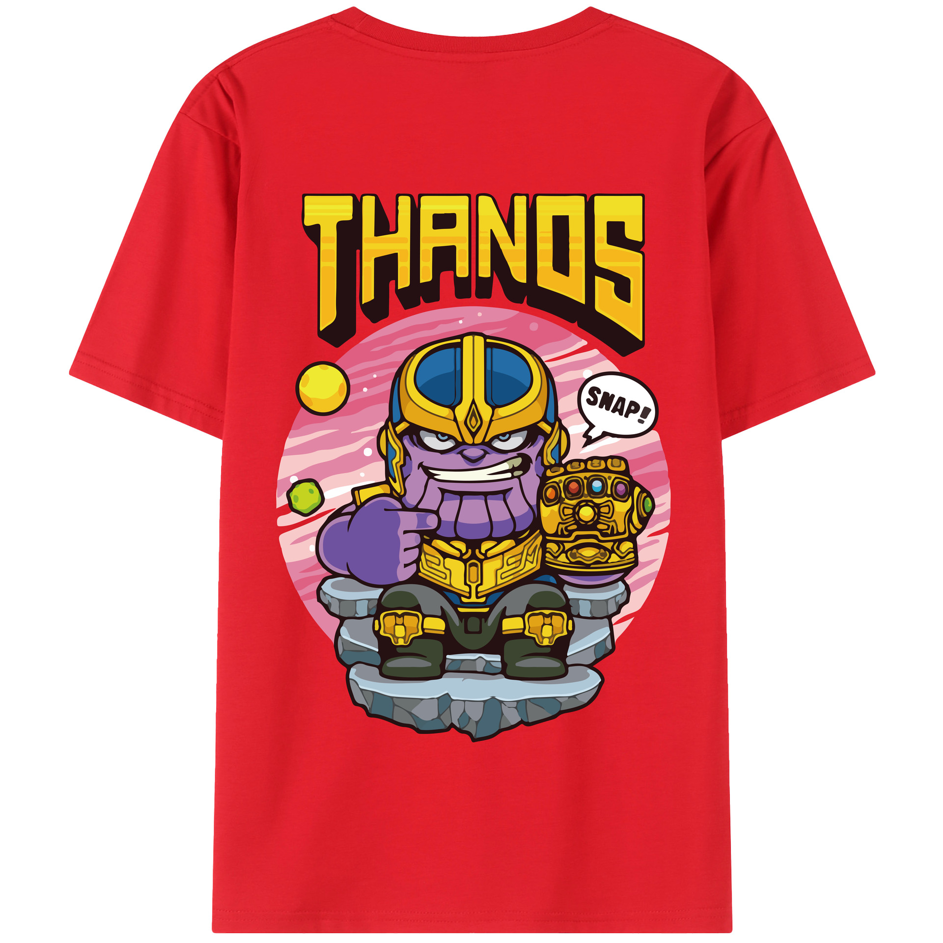 （画像用） アベンジャーズ The Avengers 綿100％半袖Tシャツ（背面プリント）