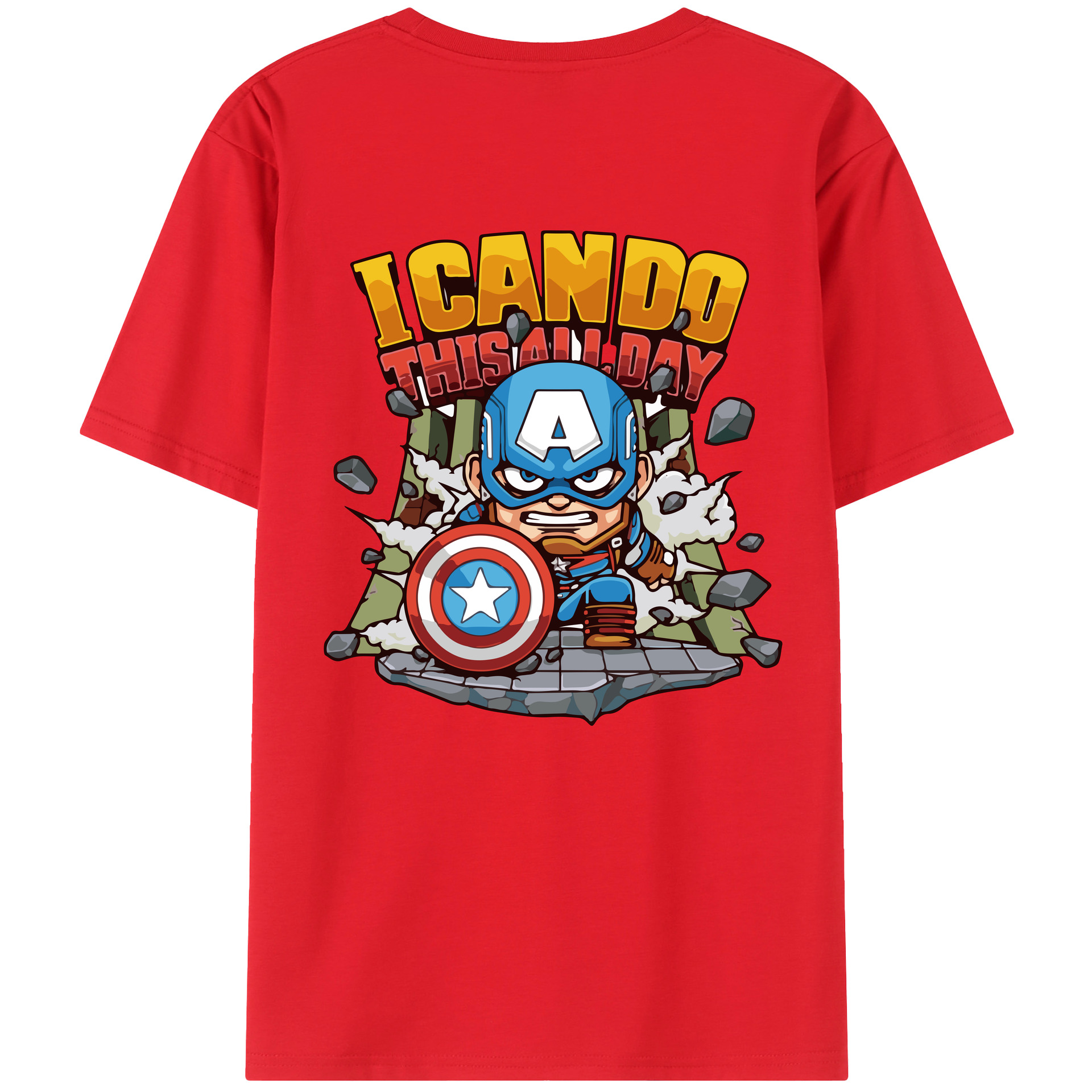 （画像用） アベンジャーズ The Avengers 綿100％半袖Tシャツ（背面プリント）