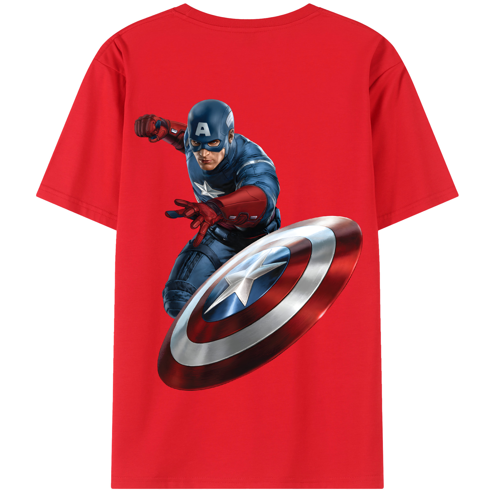 （画像用） アベンジャーズ The Avengers 綿100％半袖Tシャツ（背面プリント）