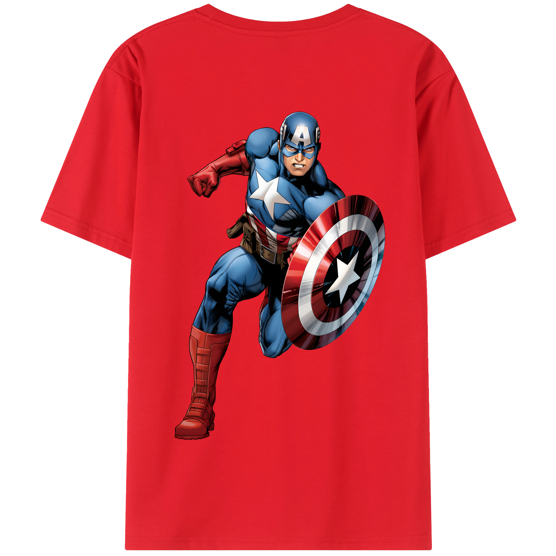 （画像用） アベンジャーズ The Avengers 綿100％半袖Tシャツ（背面プリント）