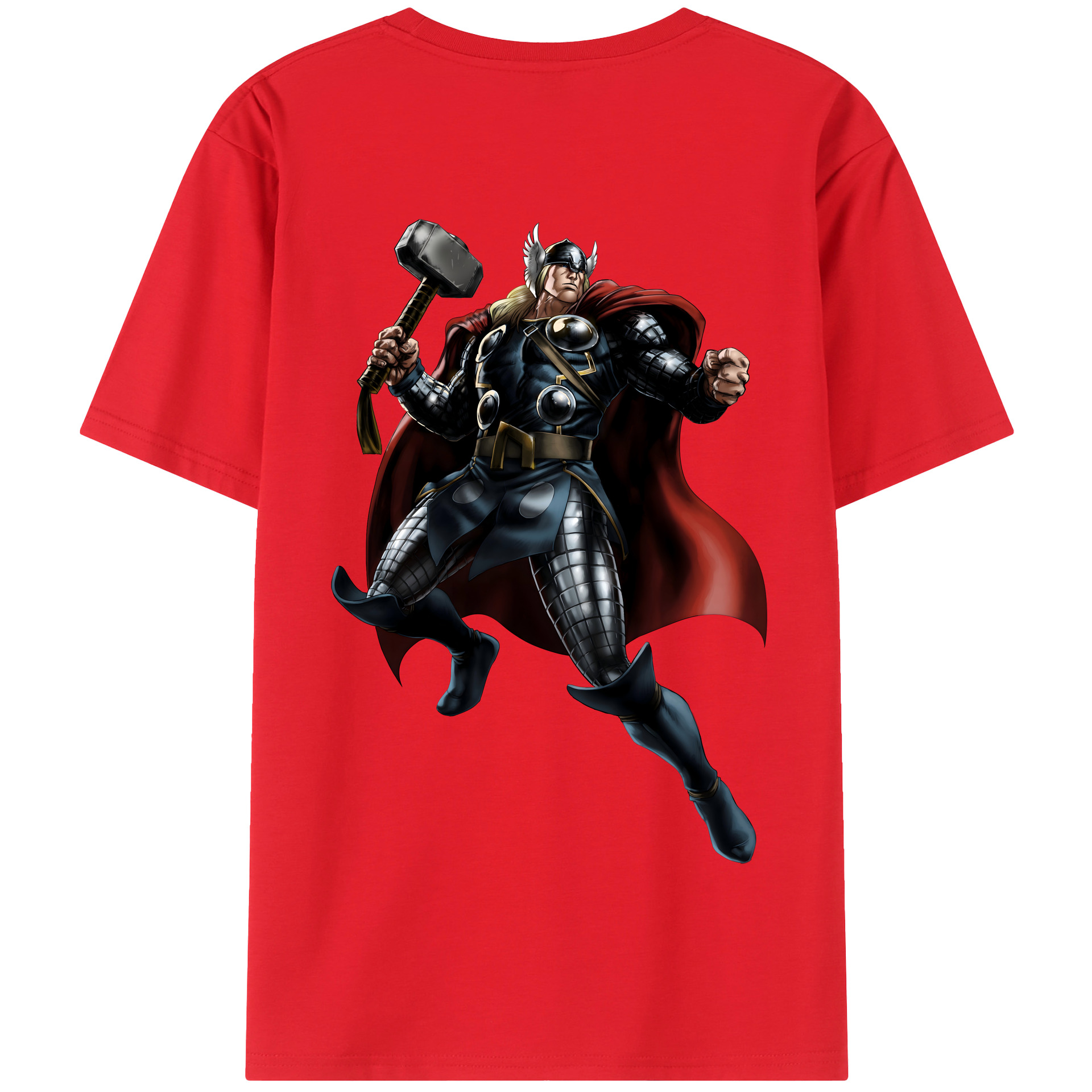 （画像用） アベンジャーズ The Avengers 綿100％半袖Tシャツ（背面プリント）