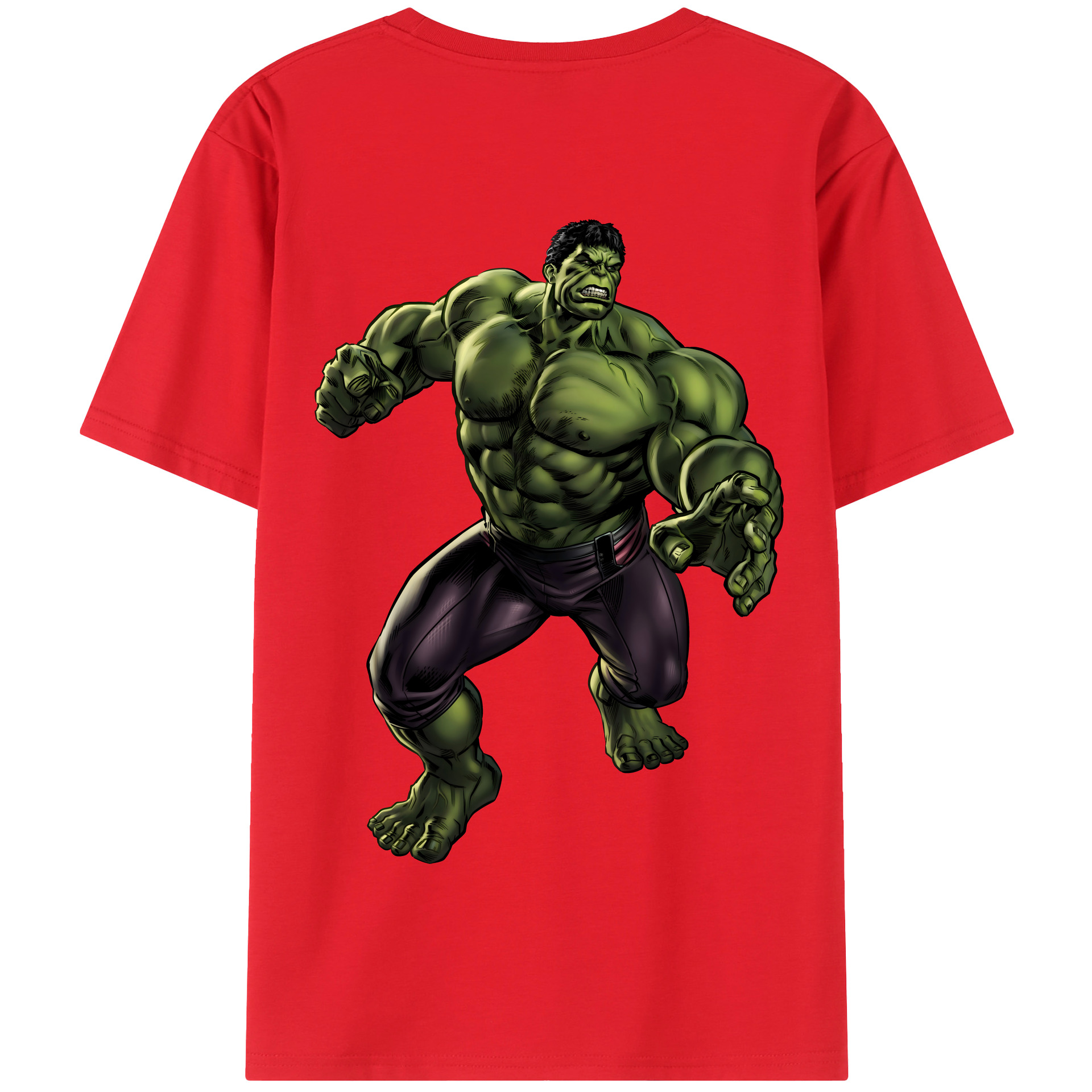 （画像用） アベンジャーズ The Avengers 綿100％半袖Tシャツ（背面プリント）