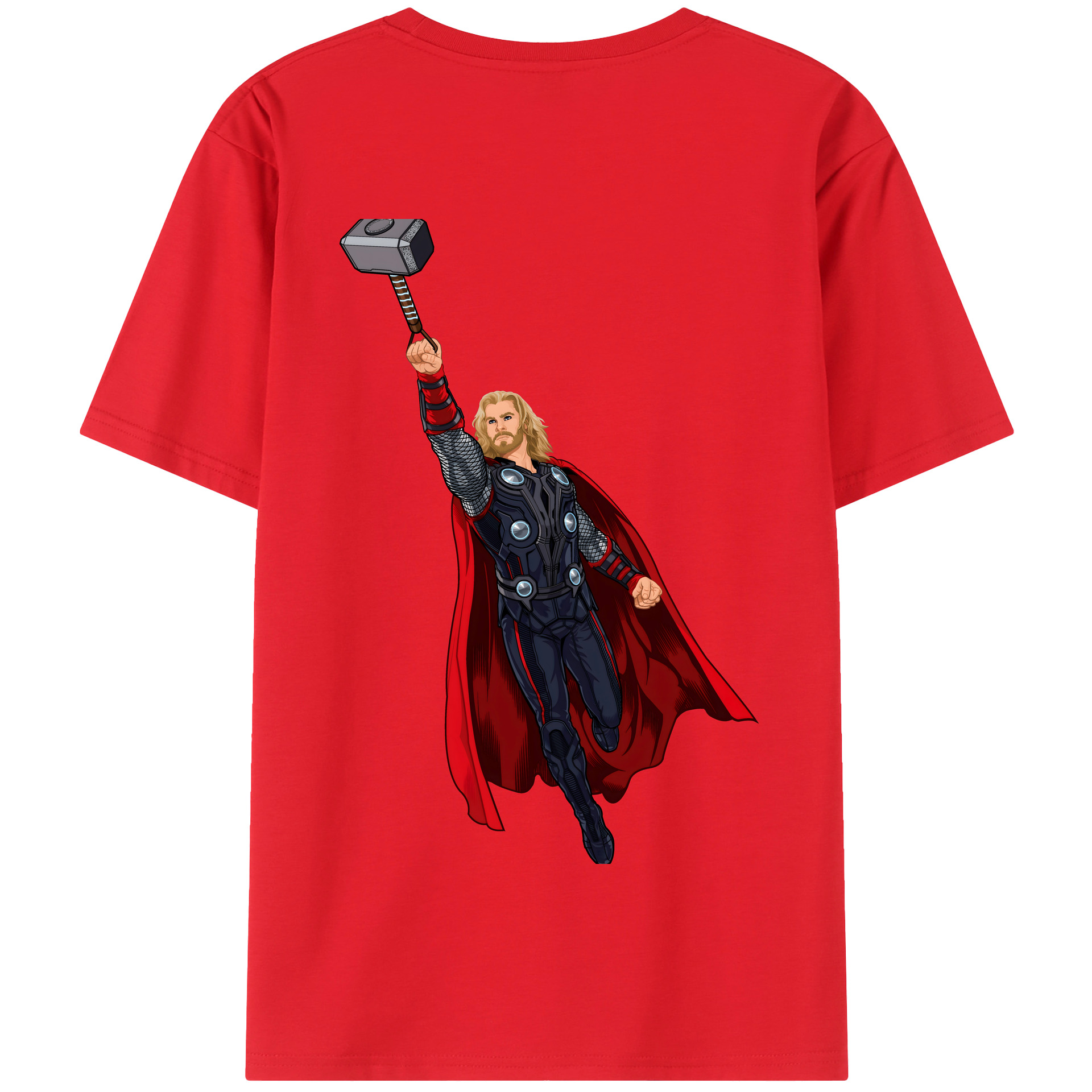 （画像用） アベンジャーズ The Avengers 綿100％半袖Tシャツ（背面プリント）