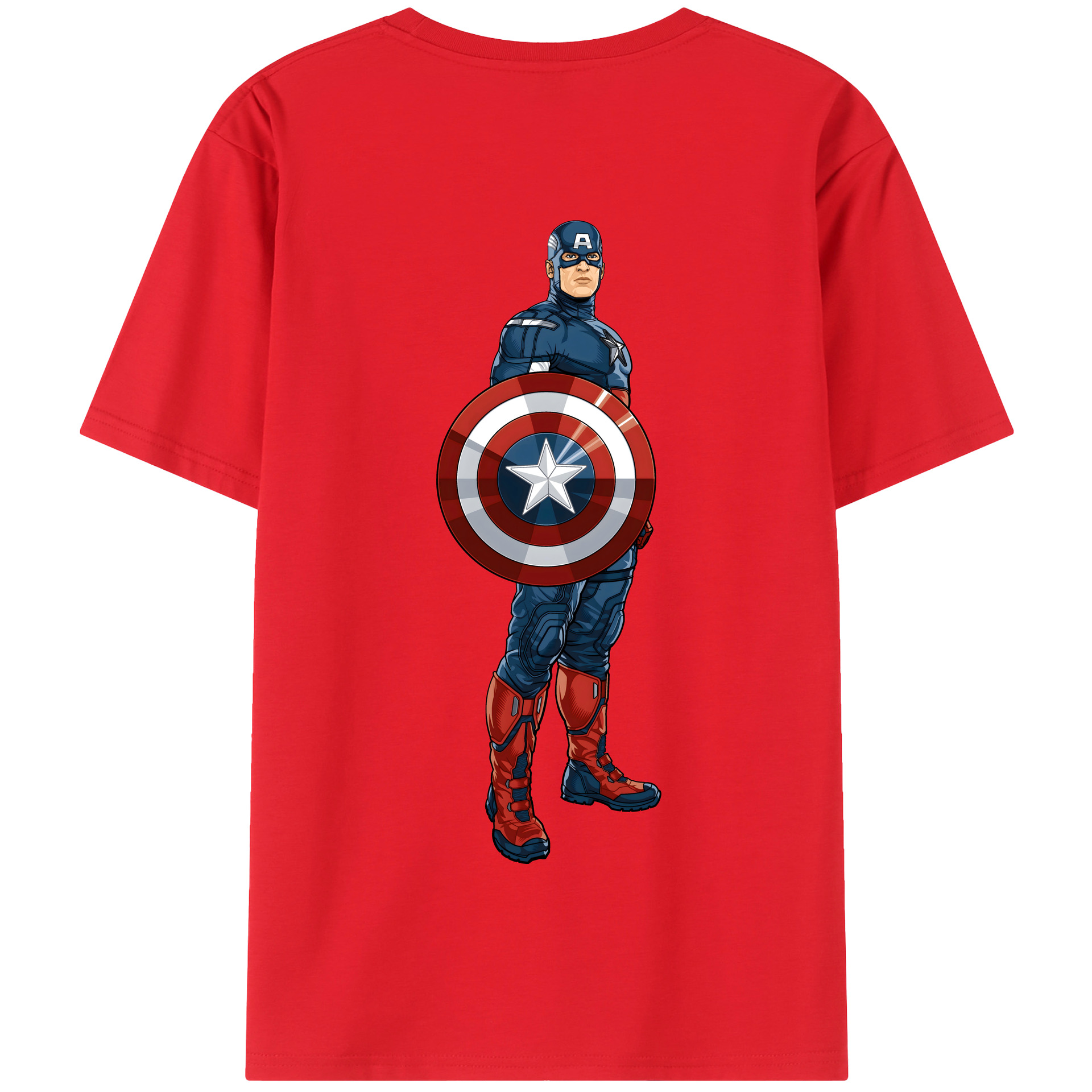 （画像用） アベンジャーズ The Avengers 綿100％半袖Tシャツ（背面プリント）