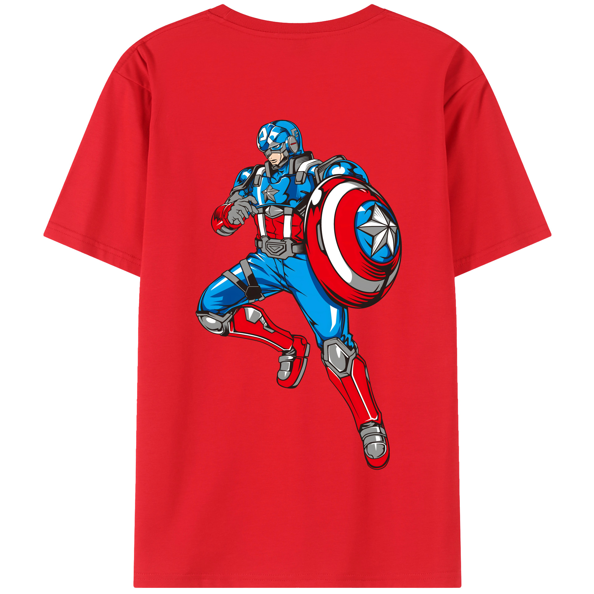 （画像用） アベンジャーズ The Avengers 綿100％半袖Tシャツ（背面プリント）
