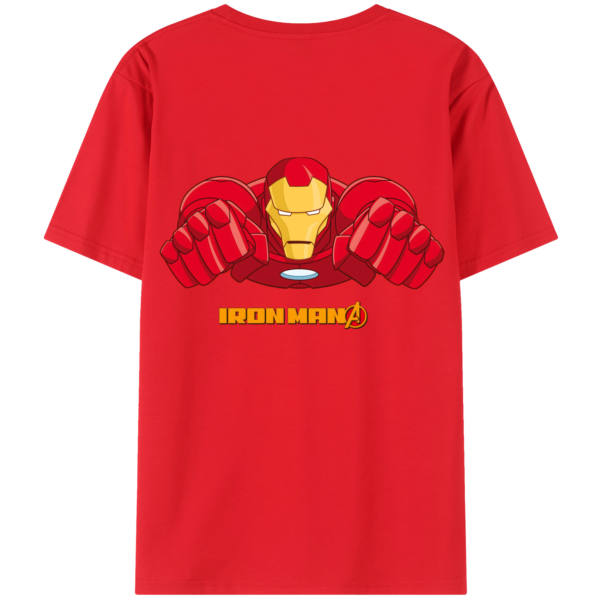 （画像用） アベンジャーズ The Avengers 綿100％半袖Tシャツ（背面プリント）