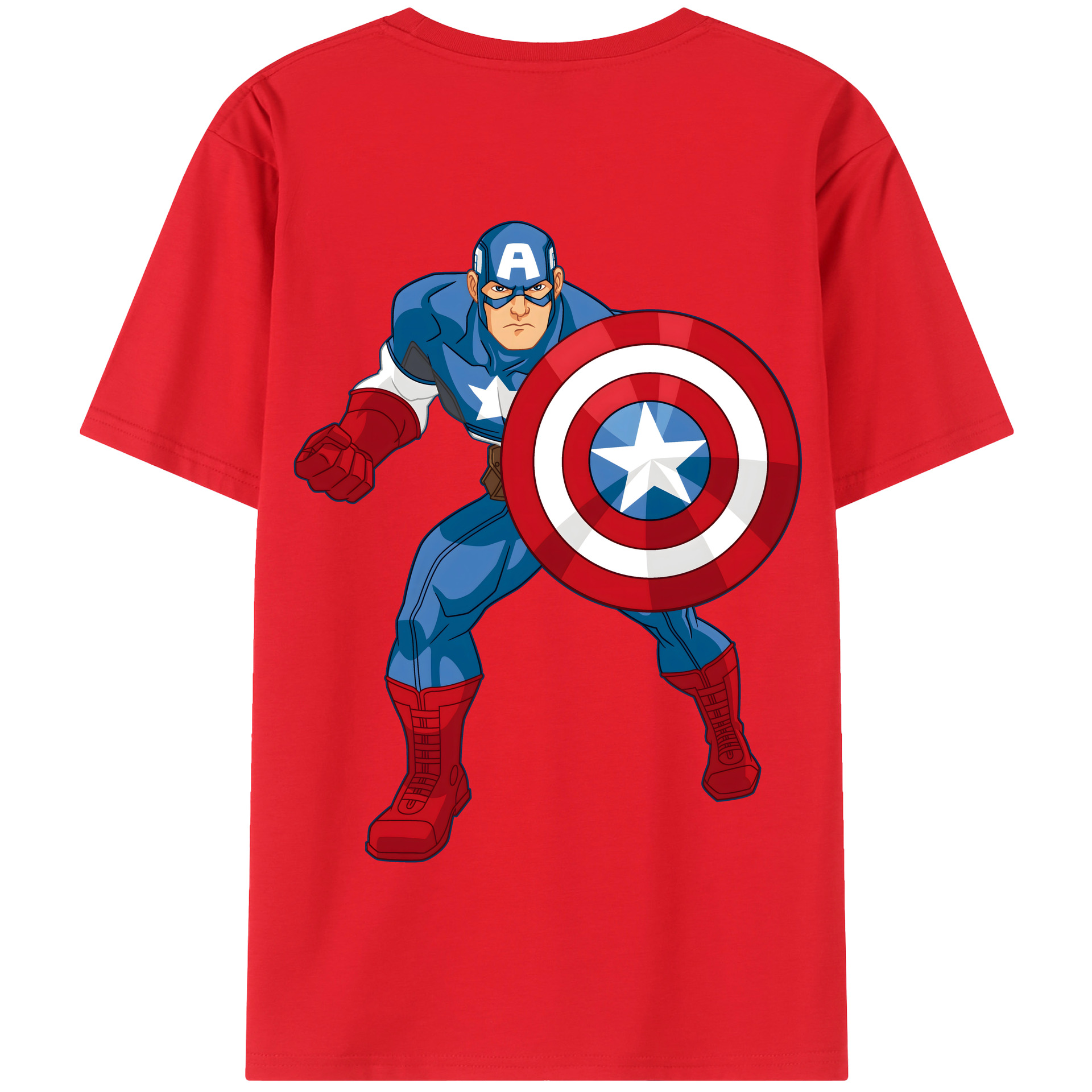（画像用） アベンジャーズ The Avengers 綿100％半袖Tシャツ（背面プリント）