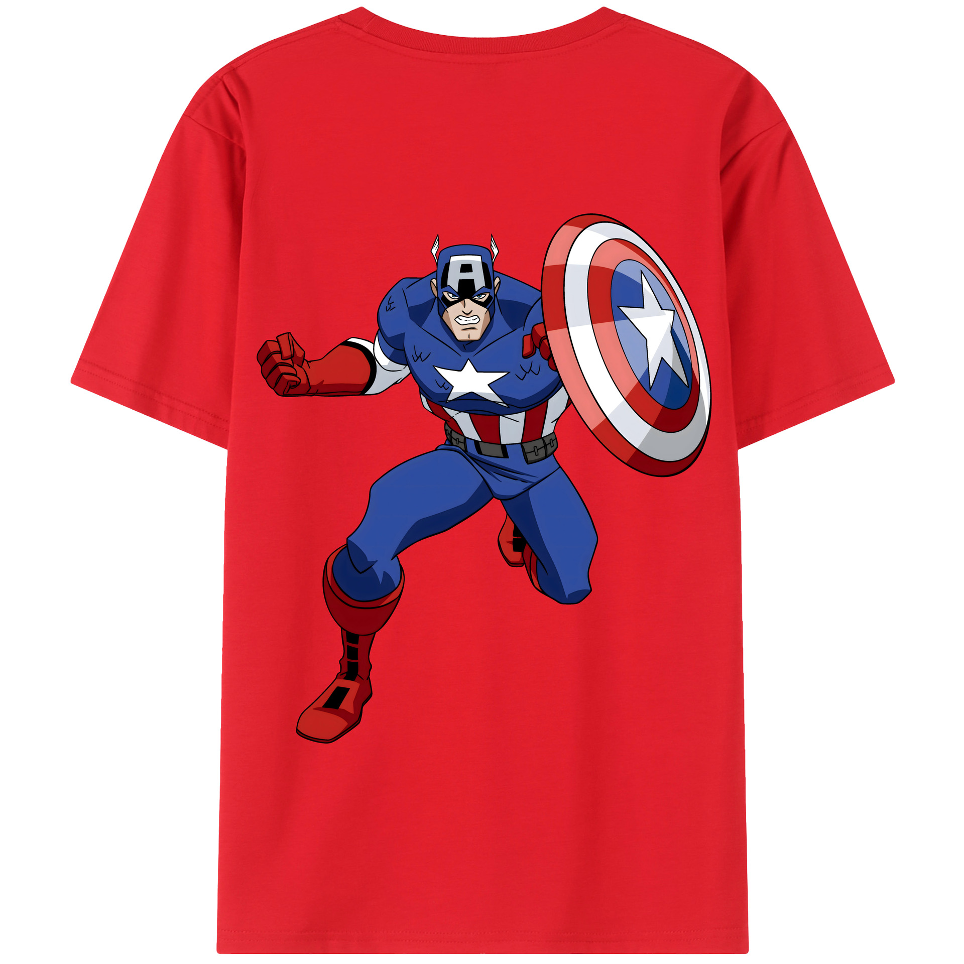 （画像用） アベンジャーズ The Avengers 綿100％半袖Tシャツ（背面プリント）
