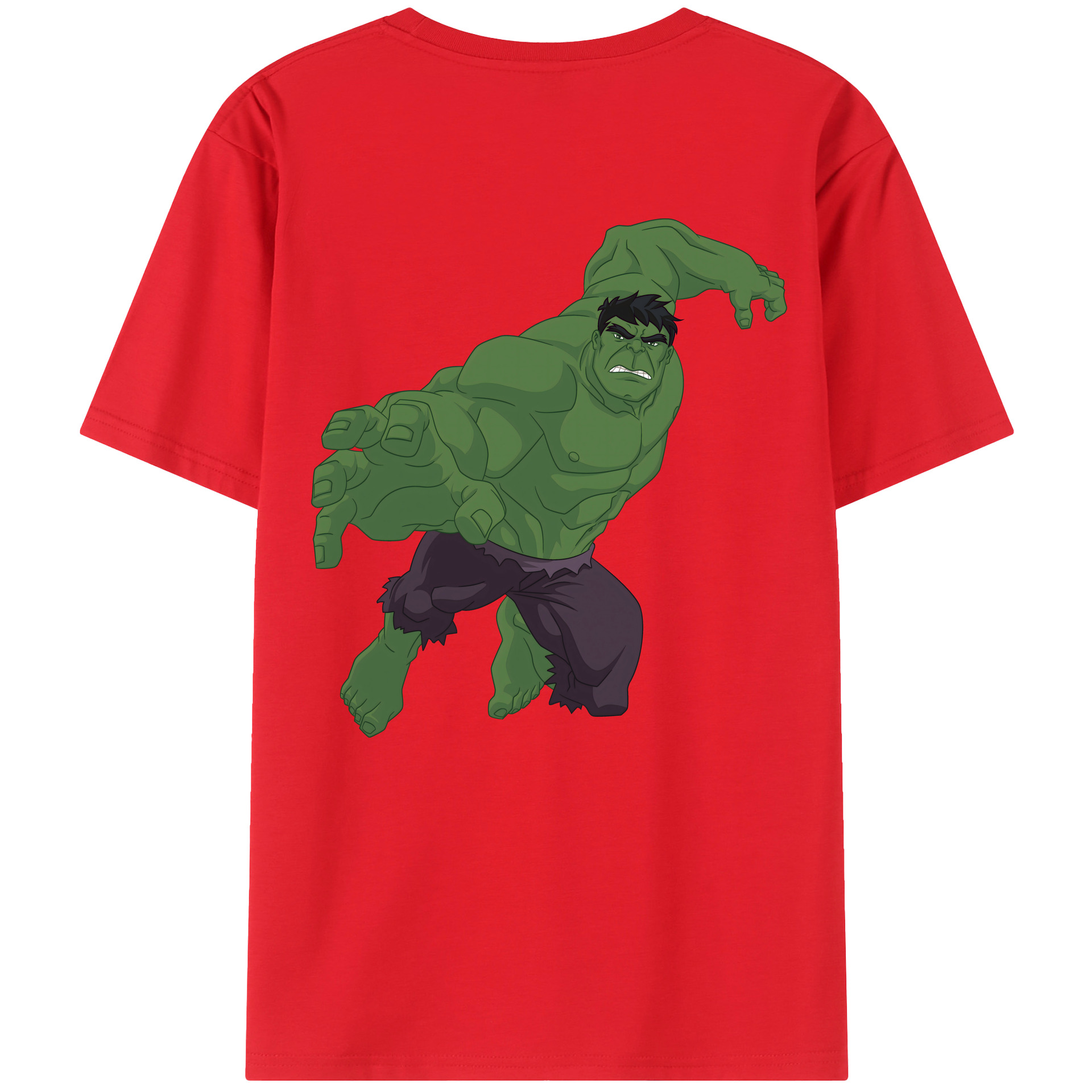 （画像用） アベンジャーズ The Avengers 綿100％半袖Tシャツ（背面プリント）