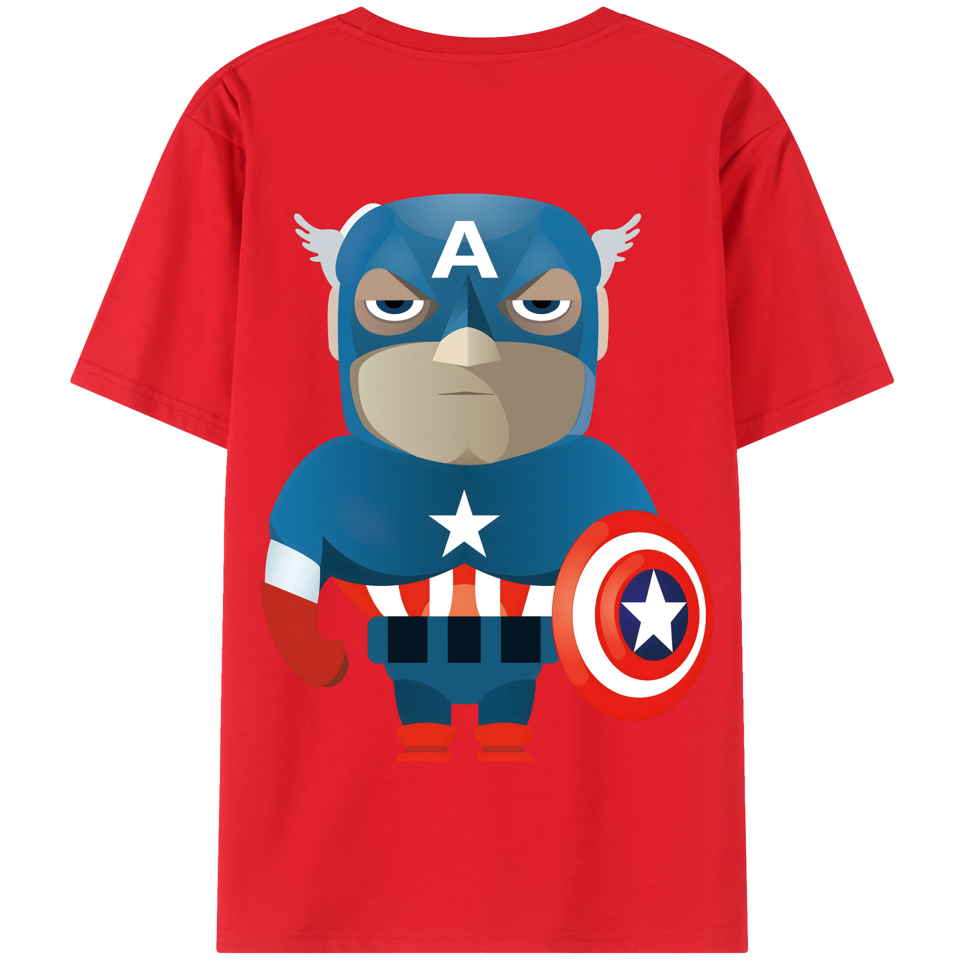 （画像用） アベンジャーズ The Avengers 綿100％半袖Tシャツ（背面プリント）