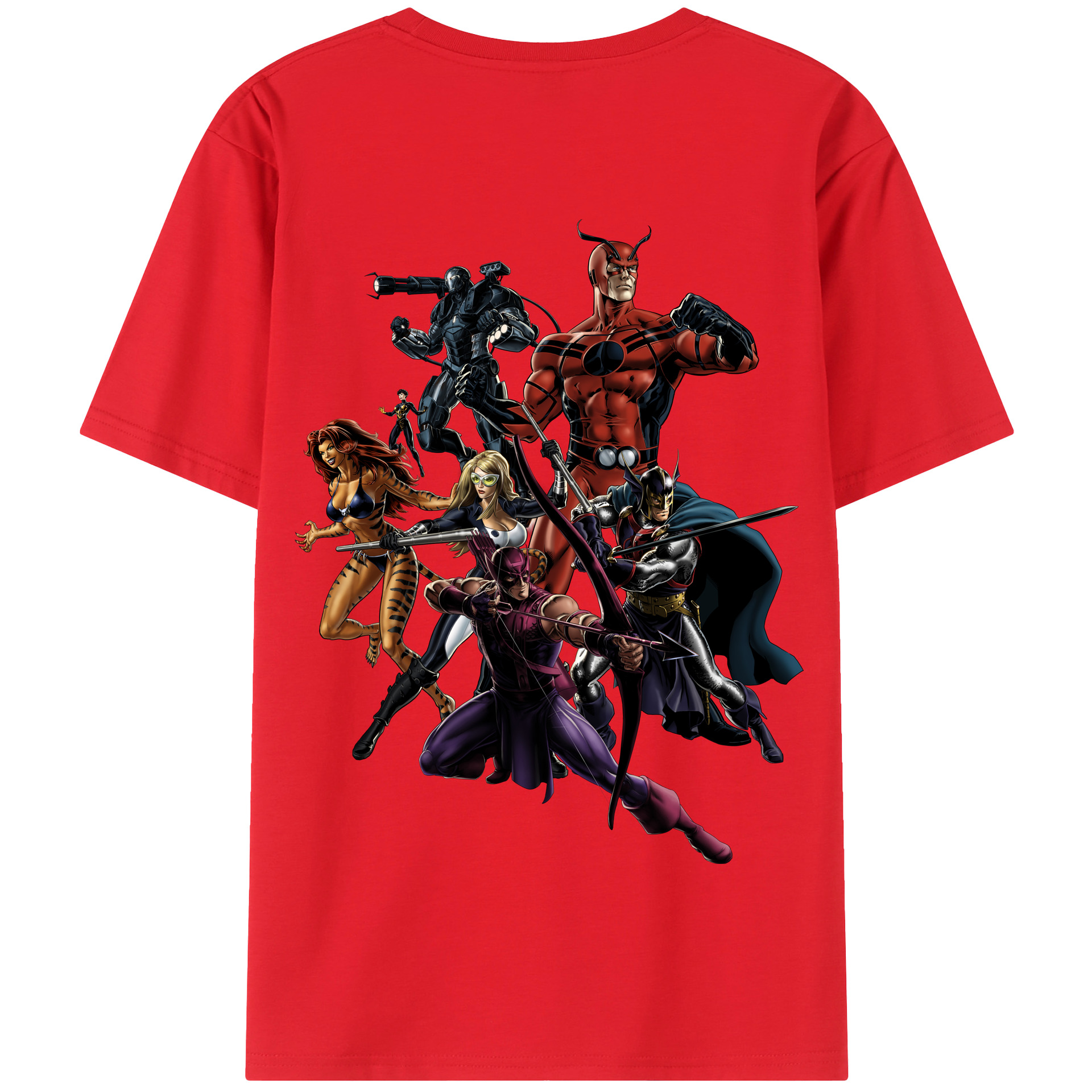 （画像用） アベンジャーズ The Avengers 綿100％半袖Tシャツ（背面プリント）