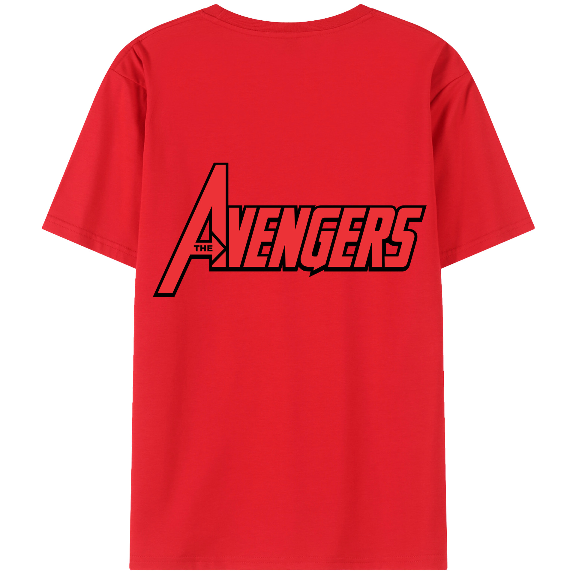 （画像用） アベンジャーズ The Avengers 綿100％半袖Tシャツ（背面プリント）