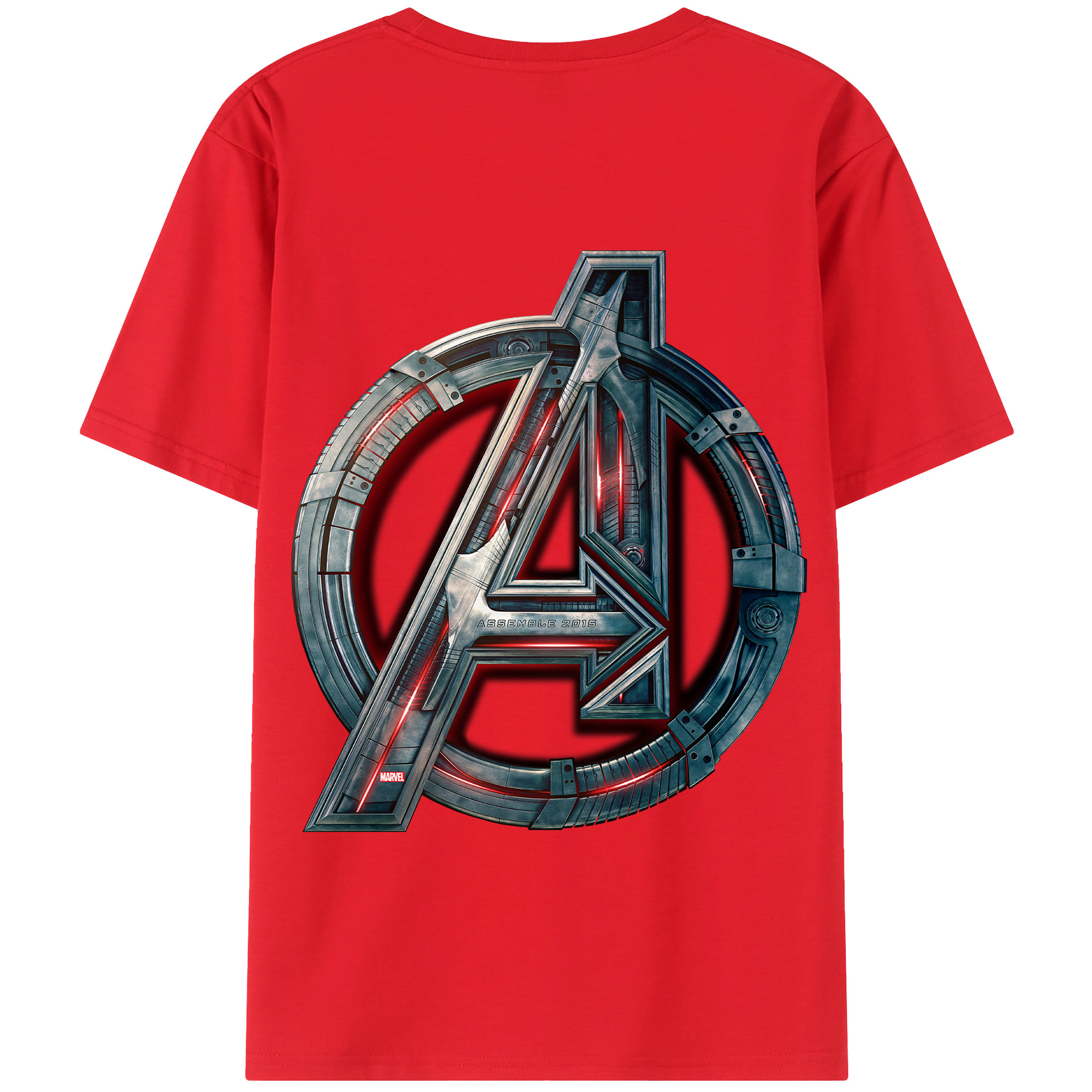 （画像用） アベンジャーズ The Avengers 綿100％半袖Tシャツ（背面プリント）