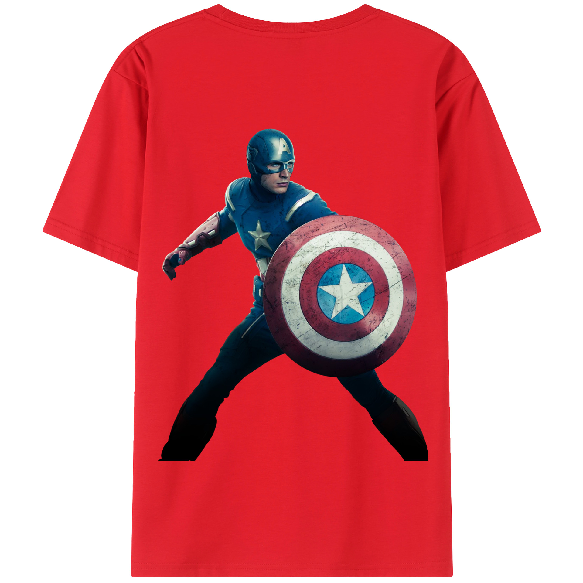 （画像用） アベンジャーズ The Avengers 綿100％半袖Tシャツ（背面プリント）